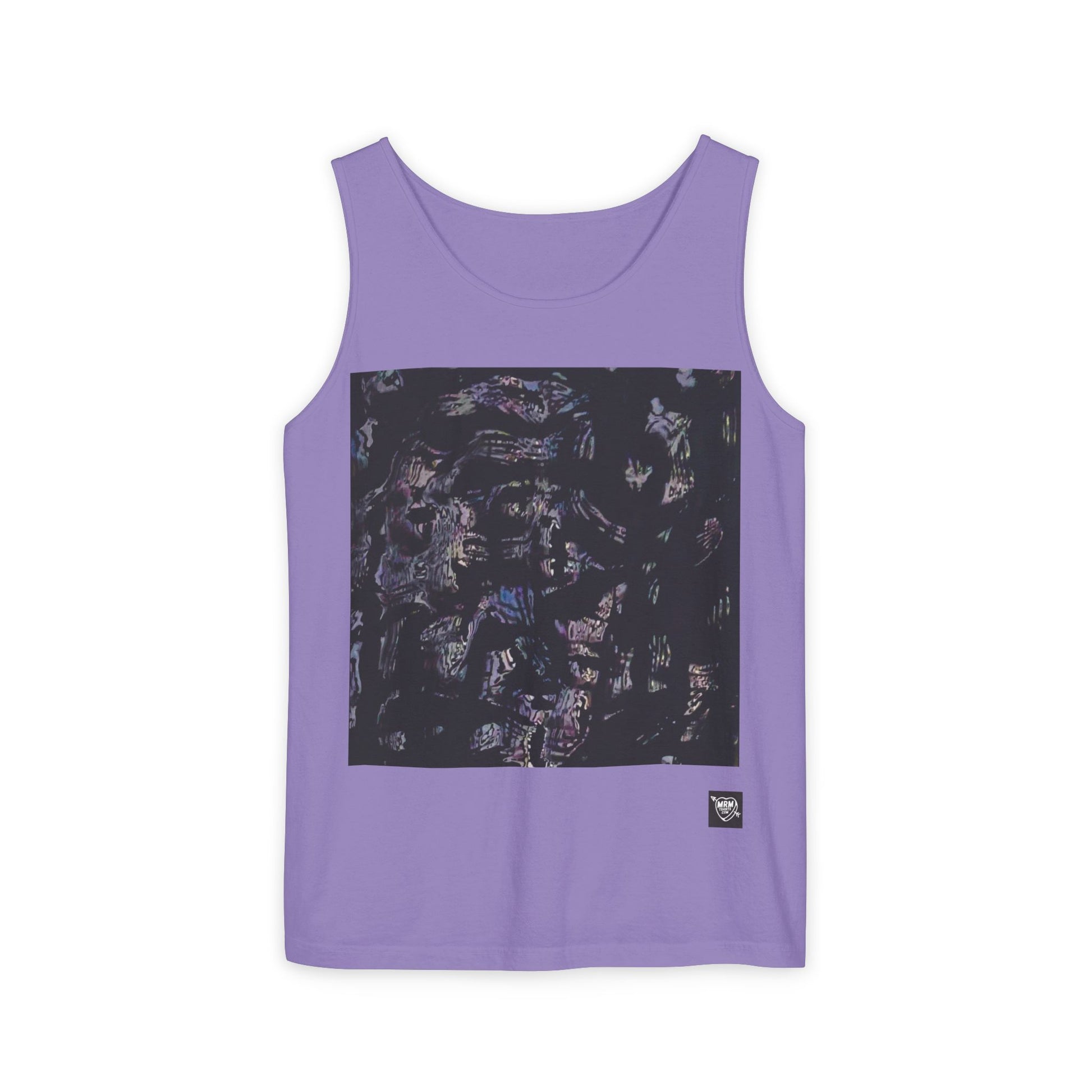 Abstract Nightscape Tank Top — Dark Marble Graphic Vest