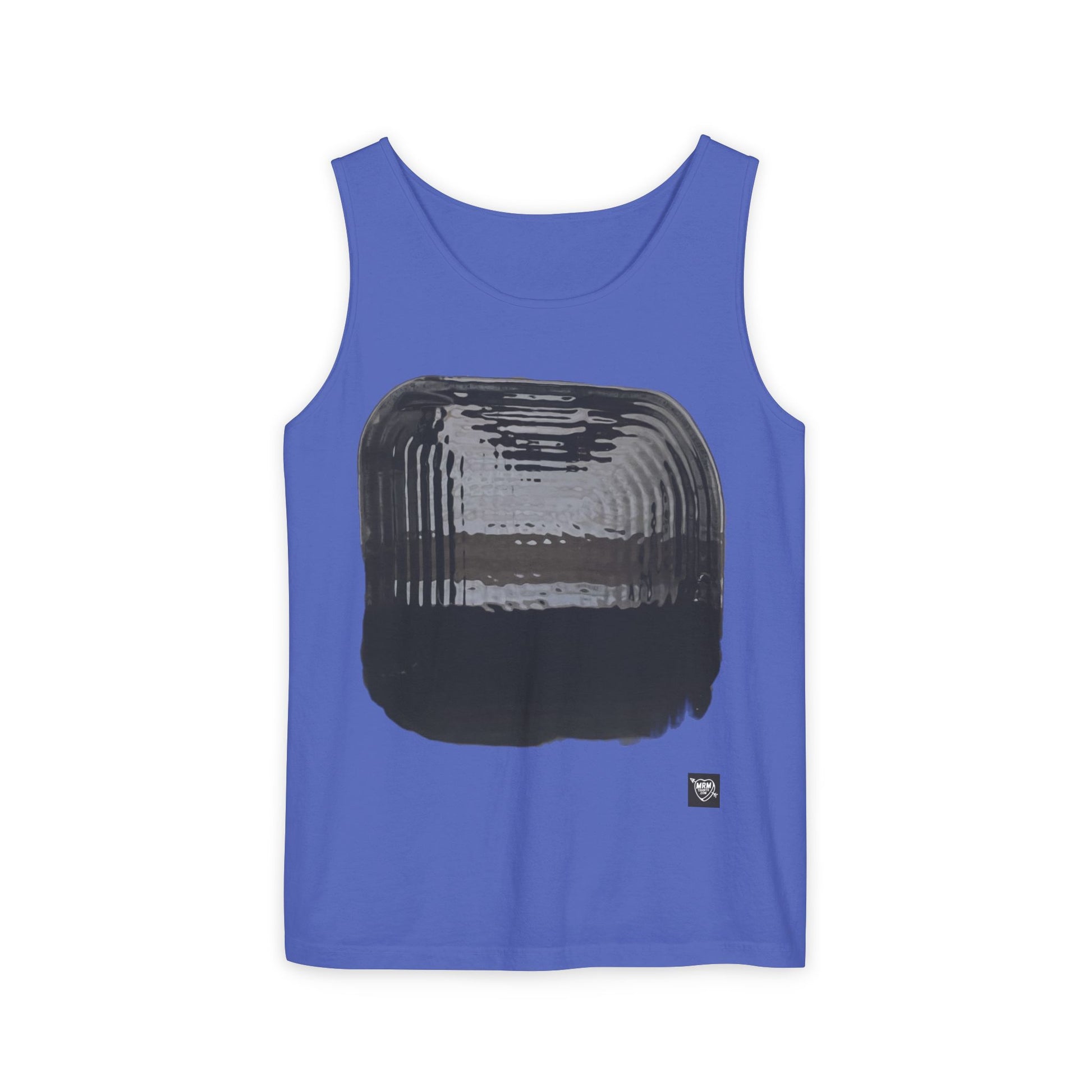 Abstract Ink Square - Tank Top — Minimalist Monochrome Graphic