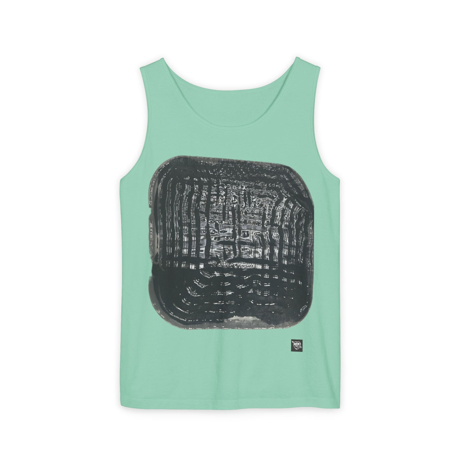 Abstract Black Brushstroke - Tank Top — Minimalist Art Graphic Tank