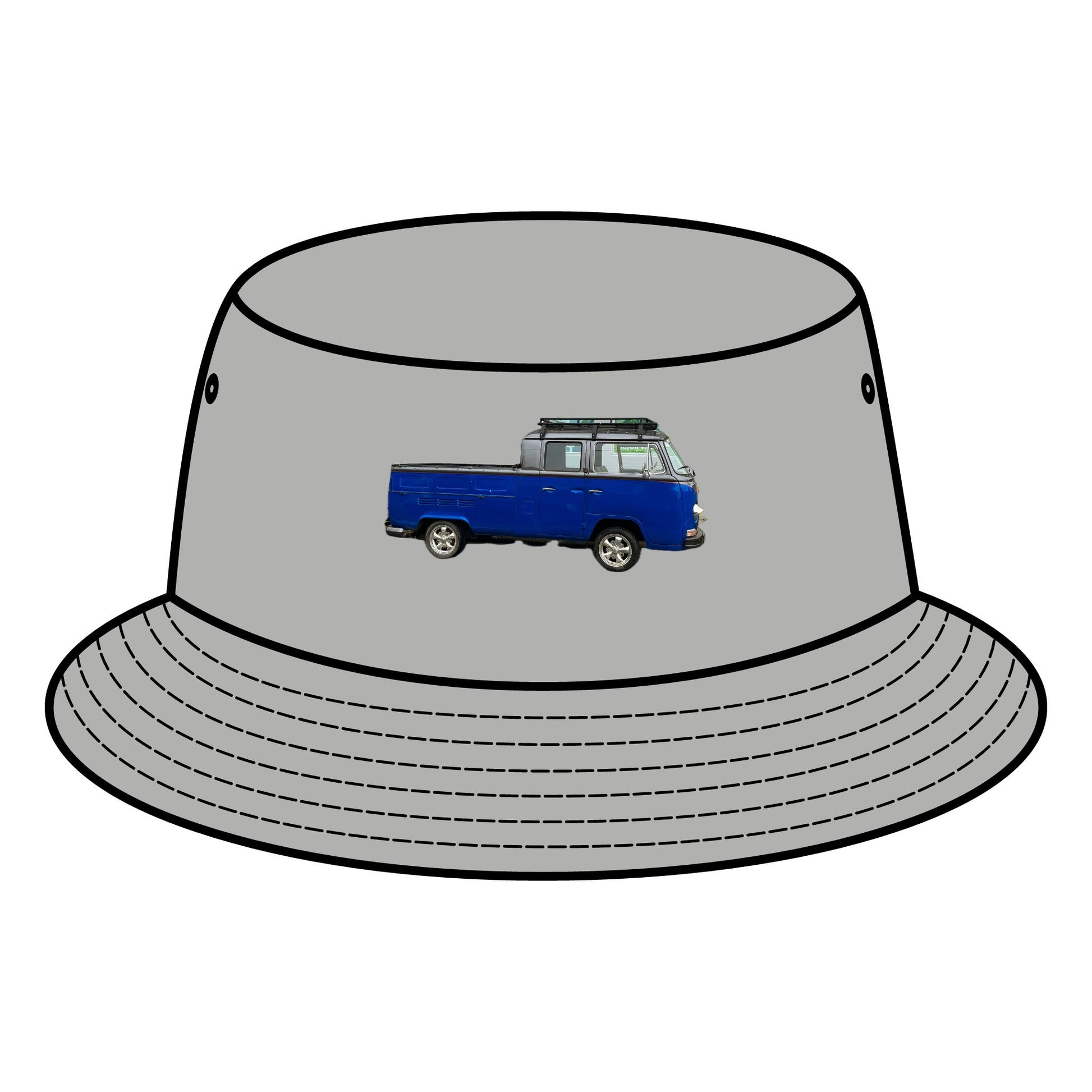 VW - Vintage Truck Bucket Hat, Summer Accessories, Outdoor Sun Hat, Beachwear, Travel Gift, Bohemian Style