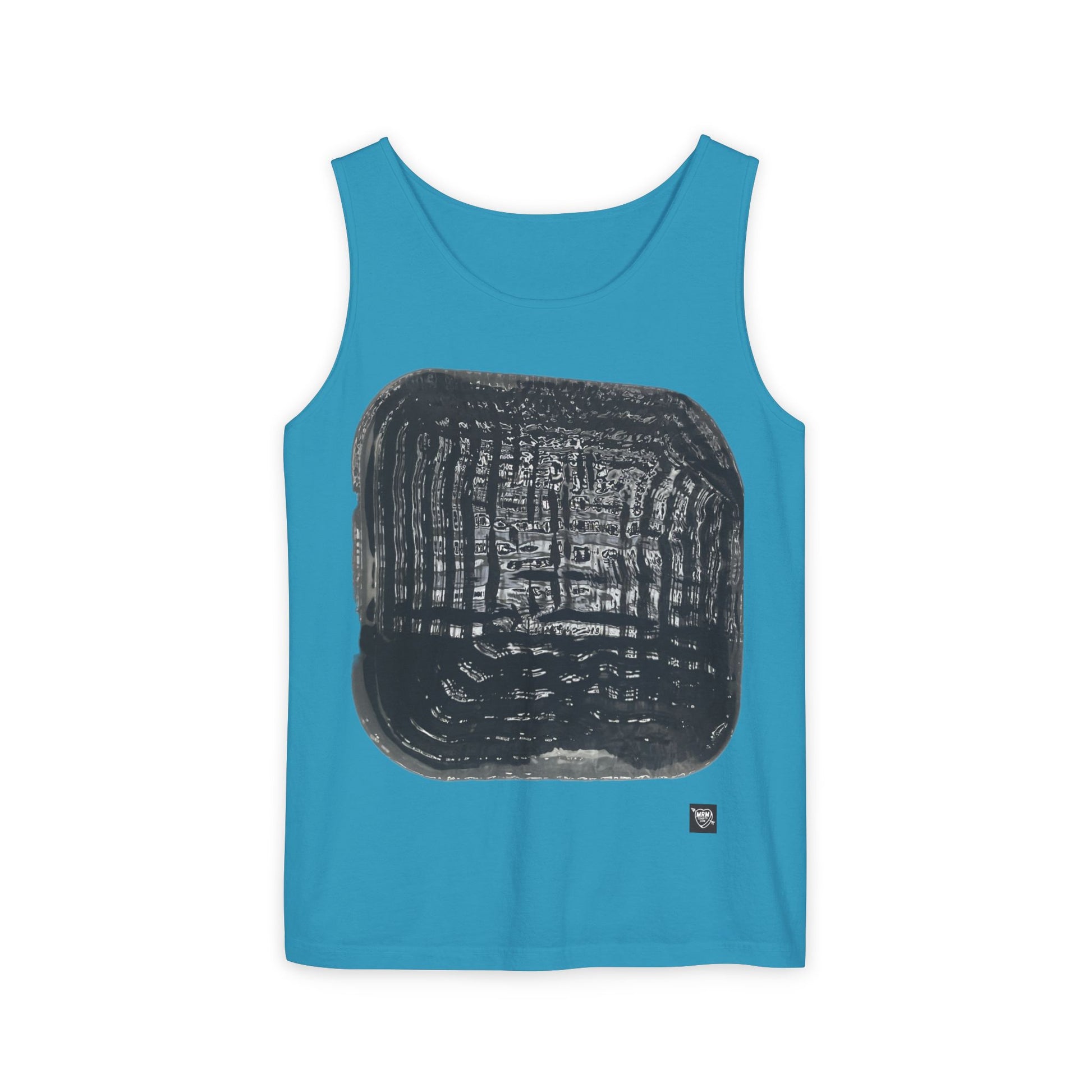 Abstract Black Brushstroke - Tank Top — Minimalist Art Graphic Tank