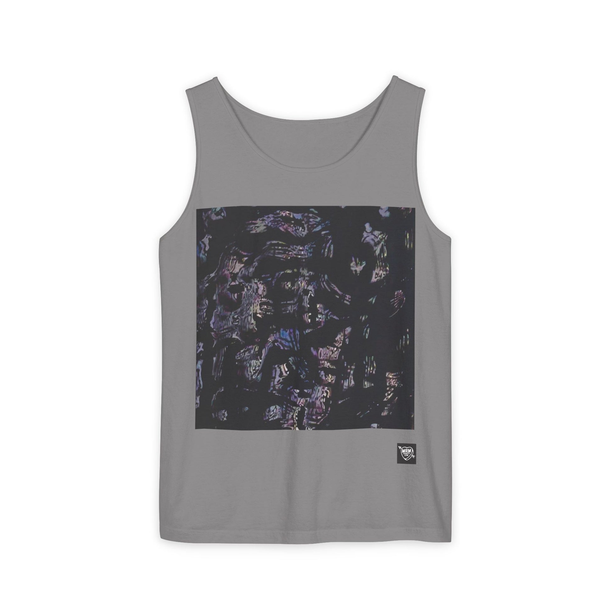 Abstract Nightscape Tank Top — Dark Marble Graphic Vest