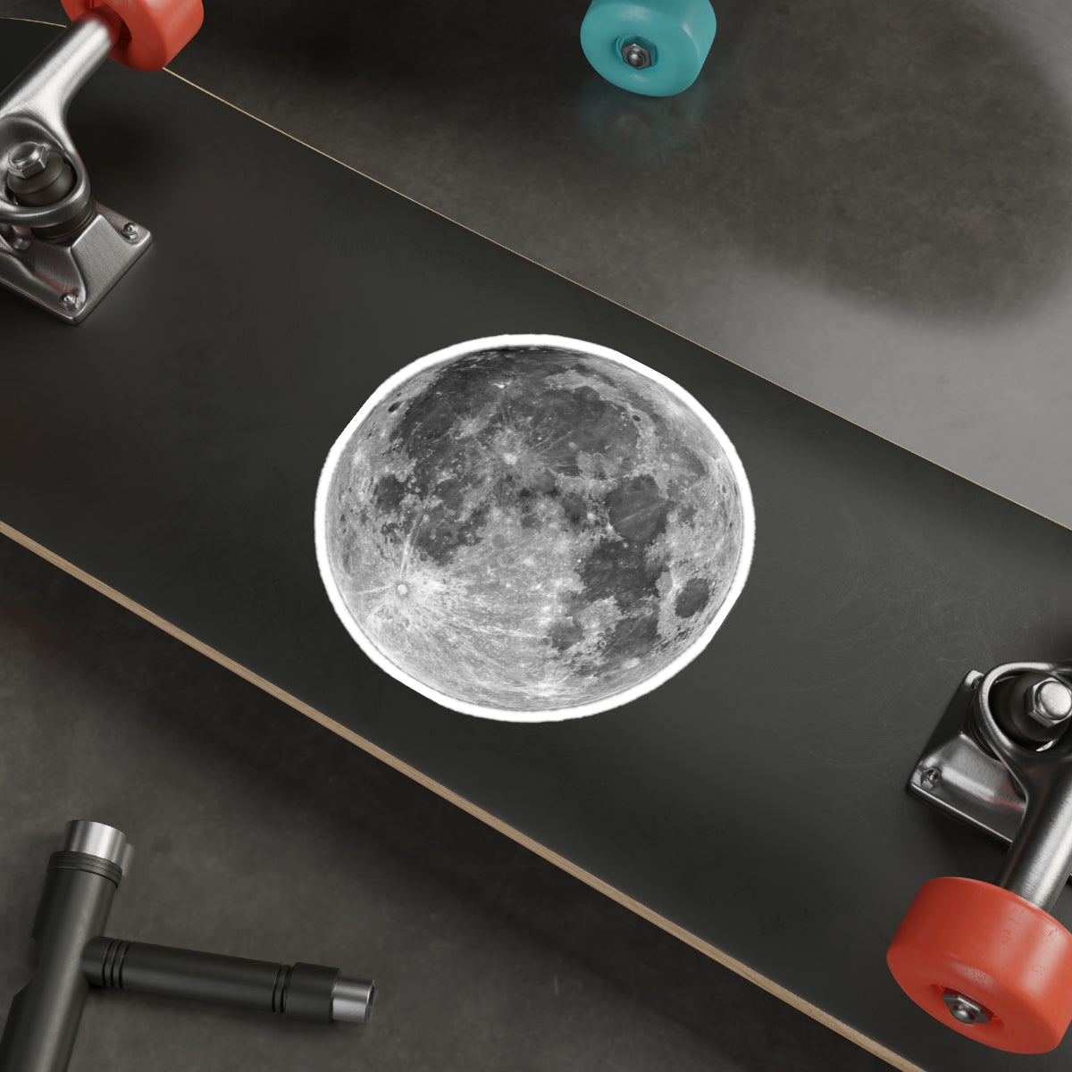 The moon - sticker