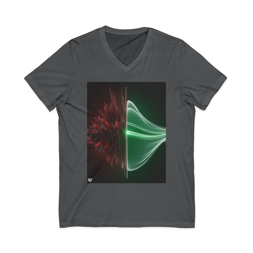 Split Frequency Abstract Soundwave - 5 -  V-Neck