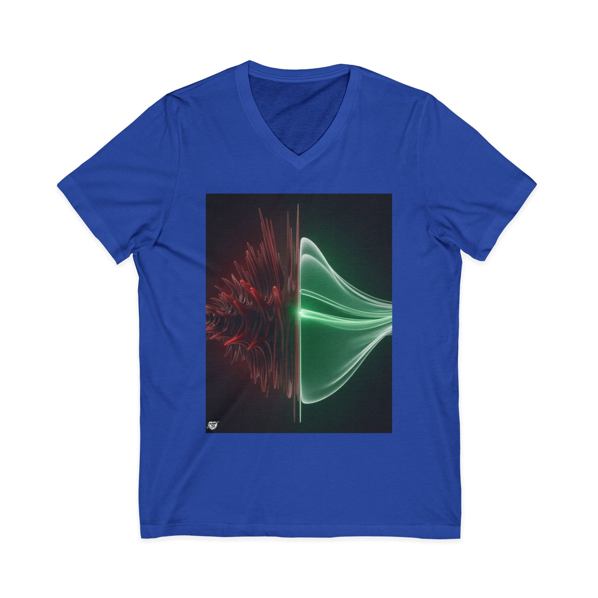 Split Frequency Abstract Soundwave - 5 -  V-Neck