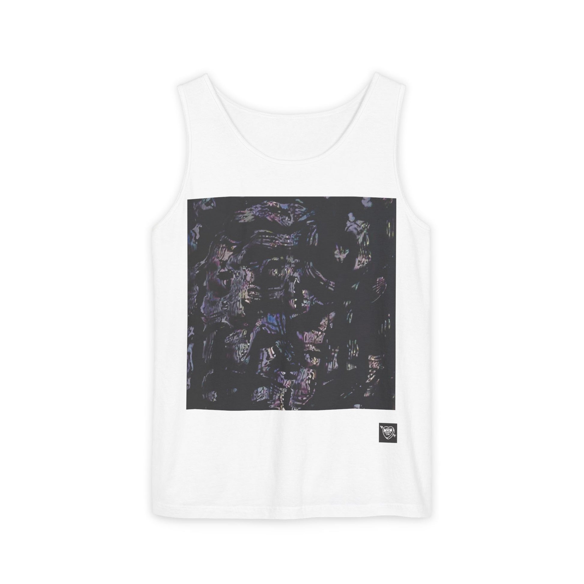 Abstract Nightscape Tank Top — Dark Marble Graphic Vest