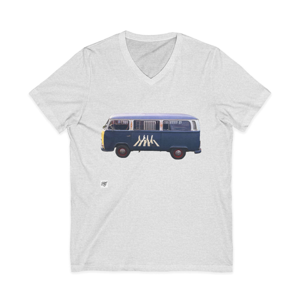 The Beatles on a VW  -  V-Neck