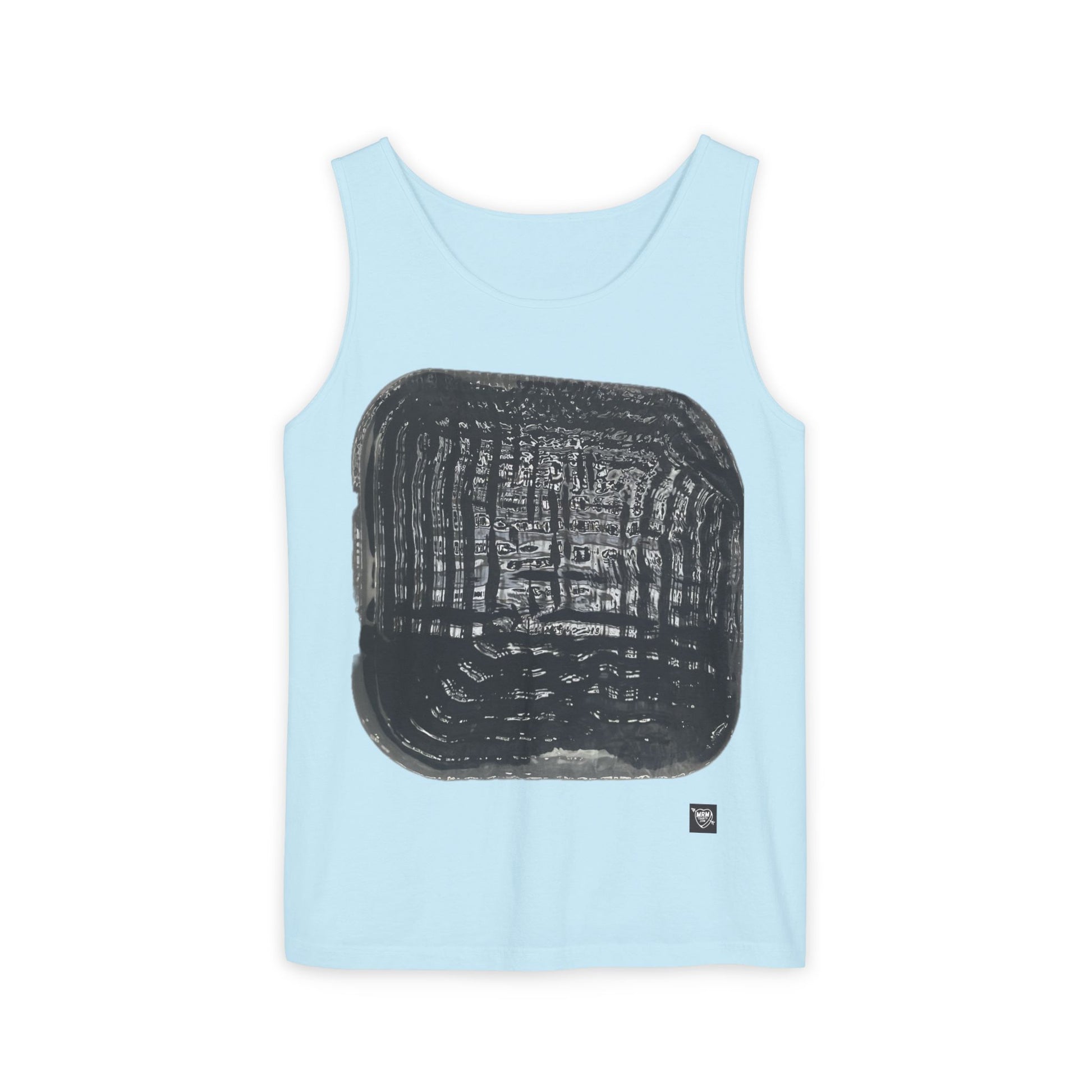 Abstract Black Brushstroke - Tank Top — Minimalist Art Graphic Tank