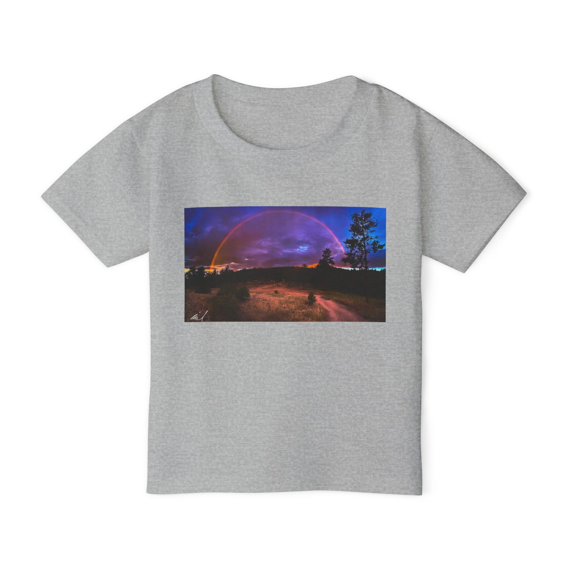 Kid Whimsical Toddler T-Shirt with Colorful Rainbow Design, Perfect for Birthdays, Playdates, and Everyday Fun, Kids Gift, Toddler Apparel