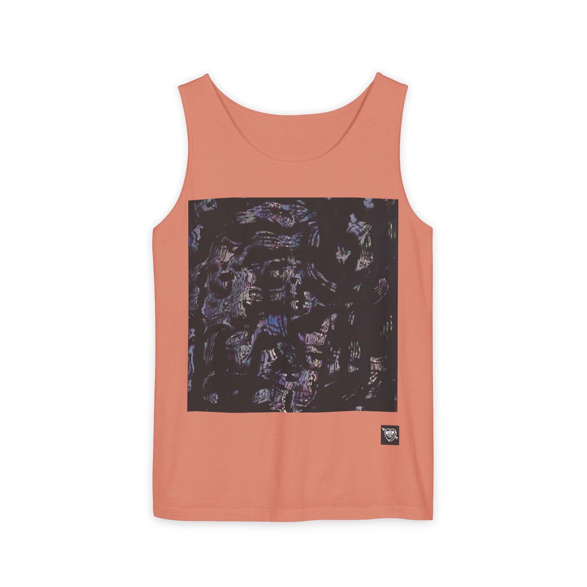 Abstract Nightscape Tank Top — Dark Marble Graphic Vest