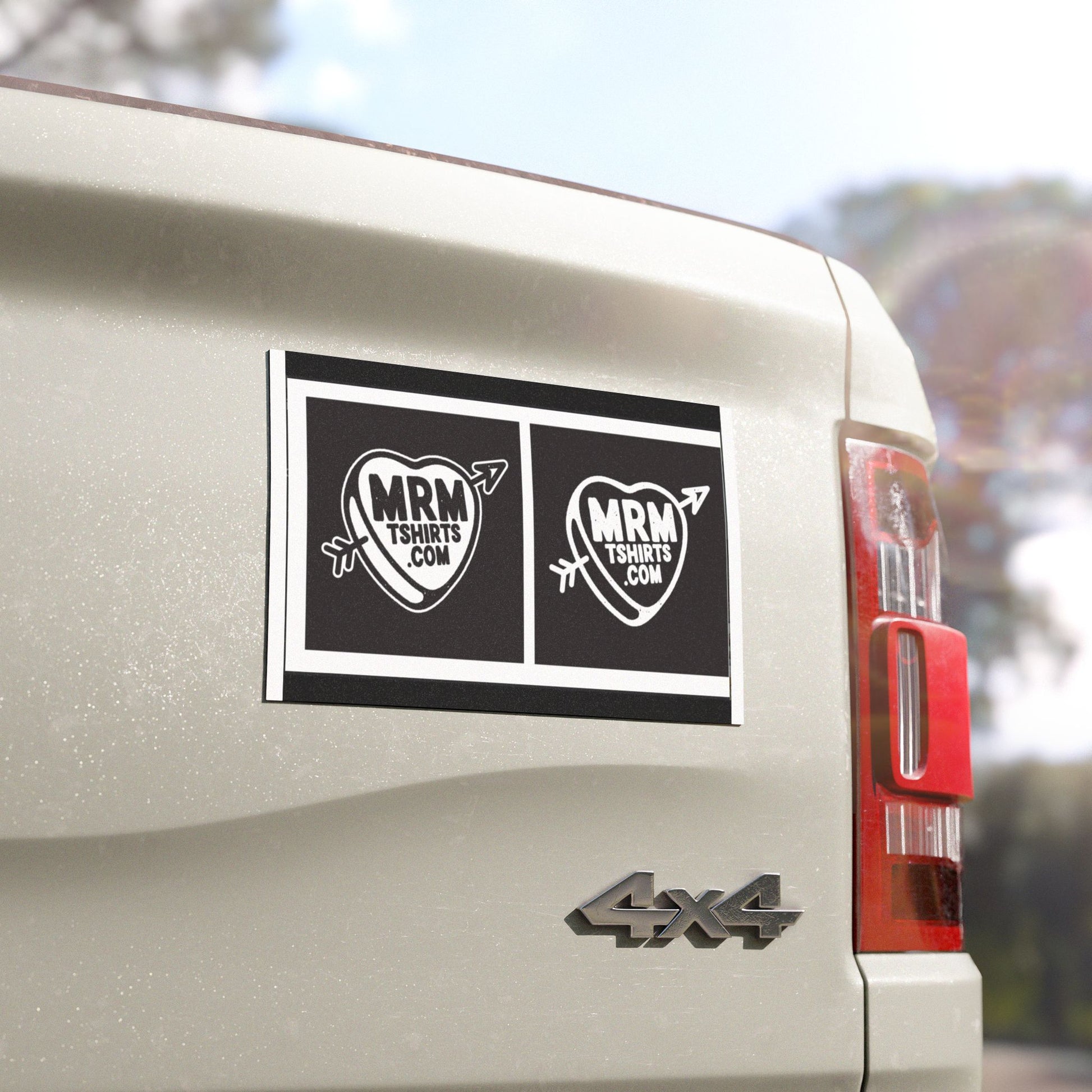 MRM logo  - car stickersHearts