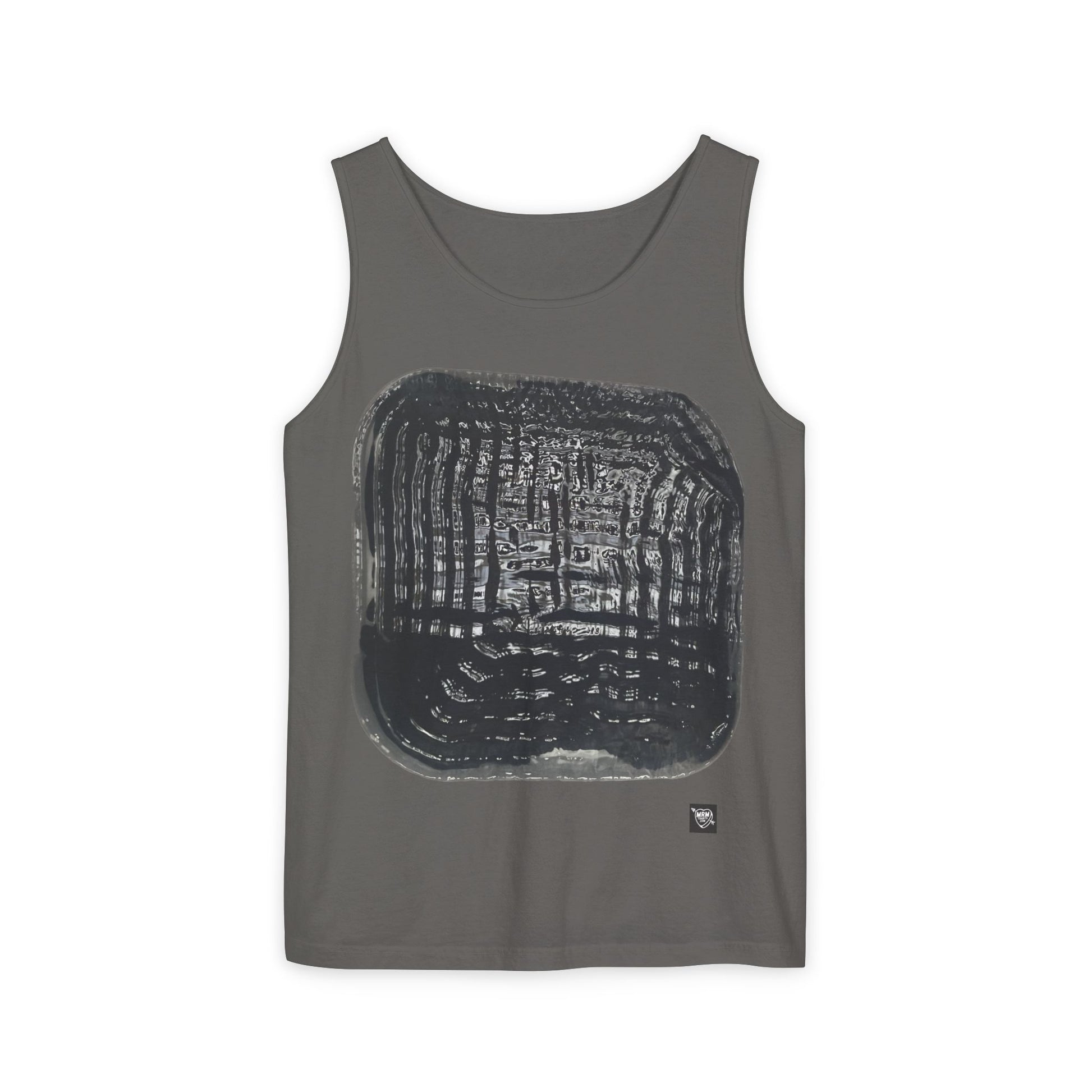 Abstract Black Brushstroke - Tank Top — Minimalist Art Graphic Tank