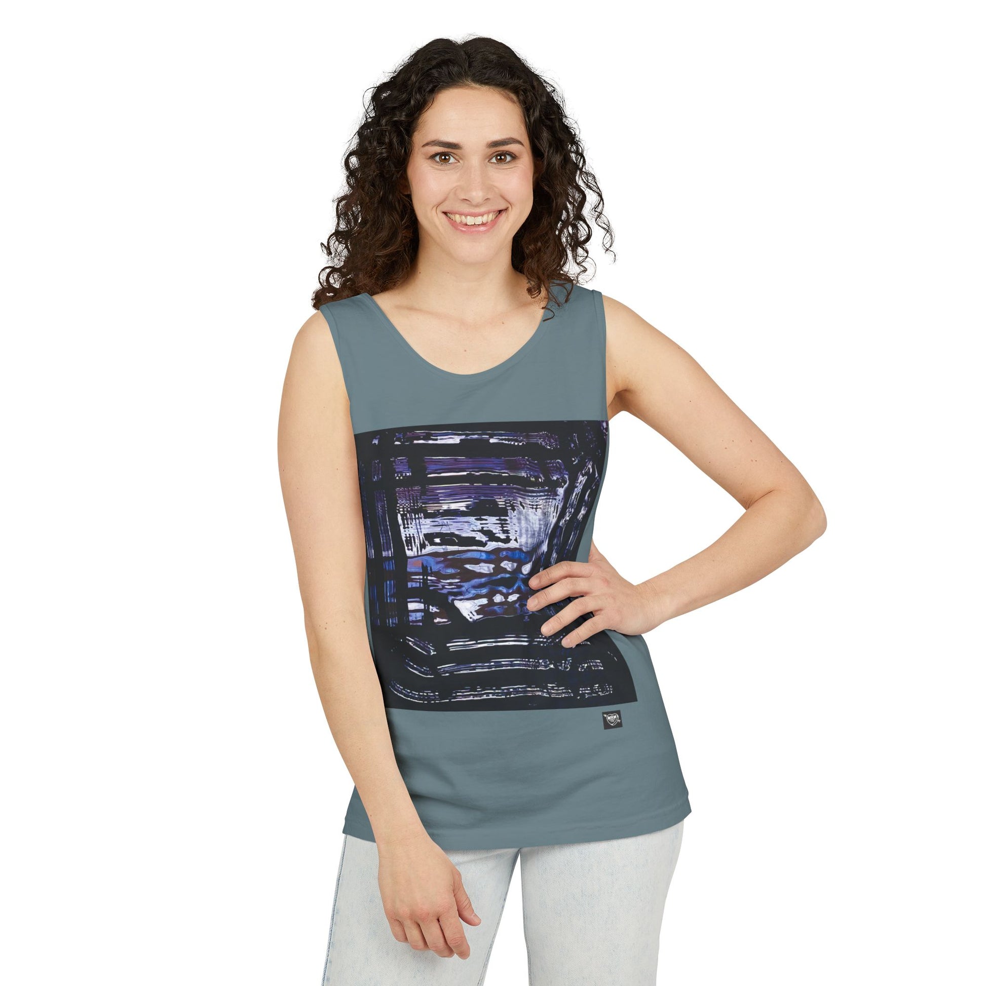 Abstract Midnight Square - Tank Top