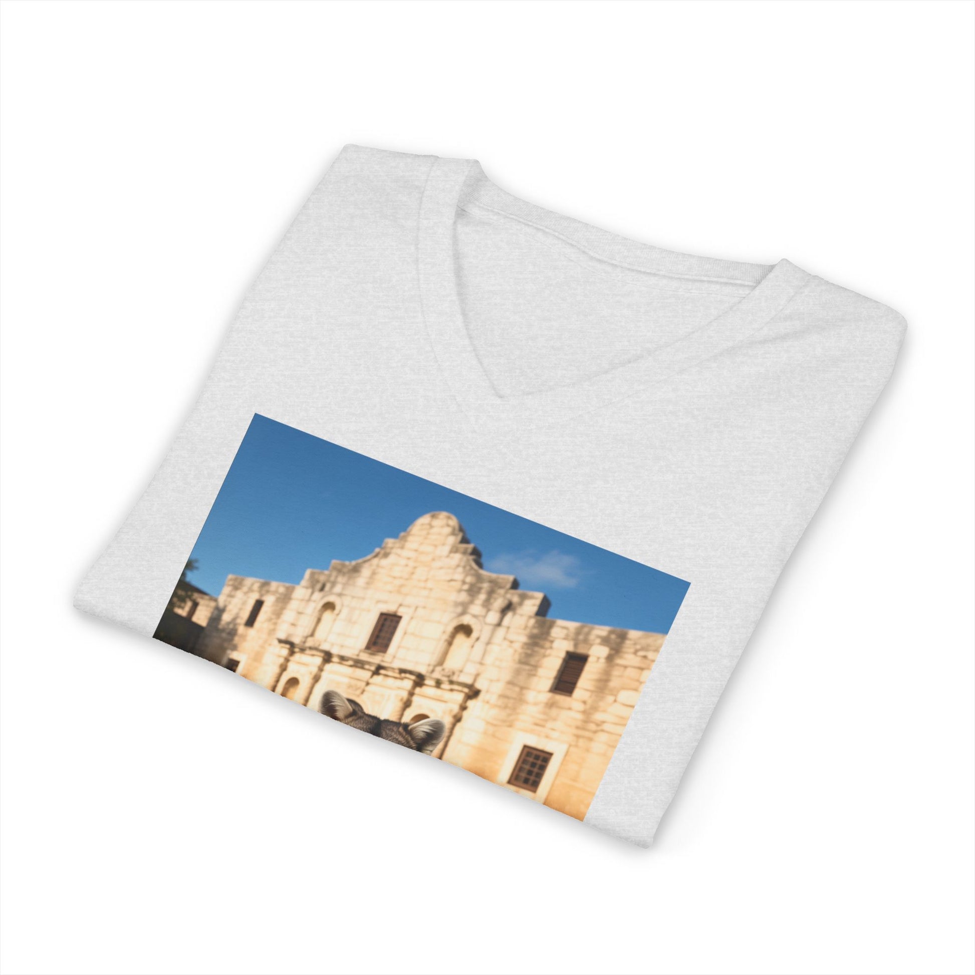 Raccoon at the Alamo - V-Neck