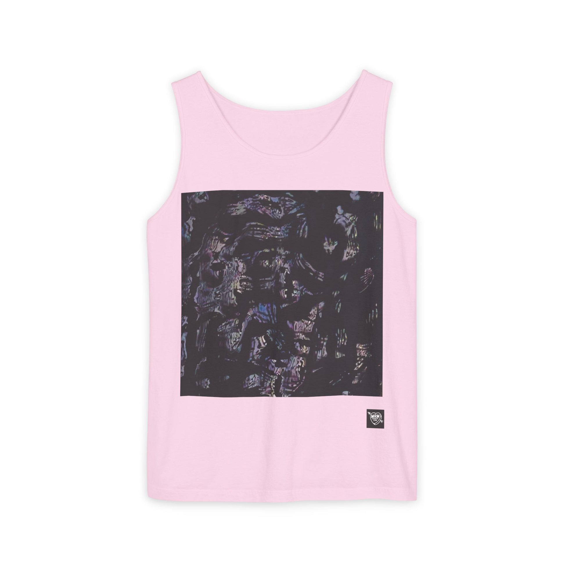 Abstract Nightscape Tank Top — Dark Marble Graphic Vest