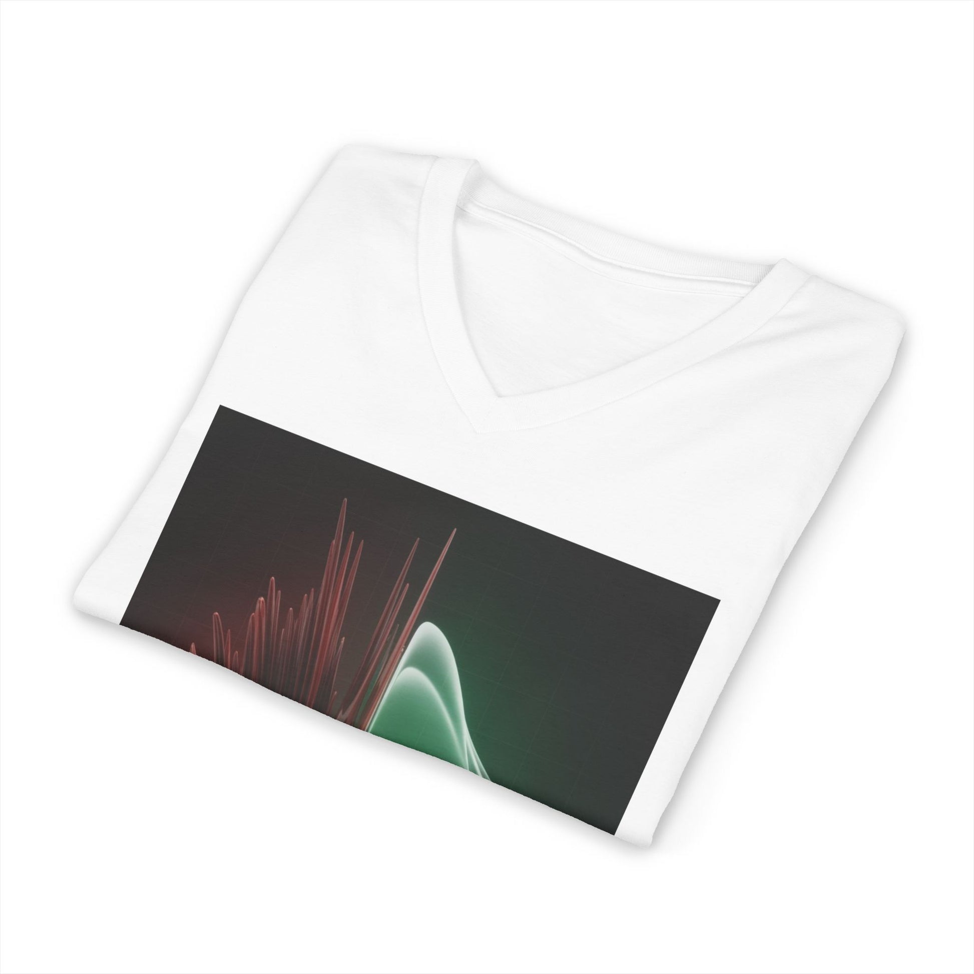 Split Frequency Abstract Soundwave - 5 -  V-Neck
