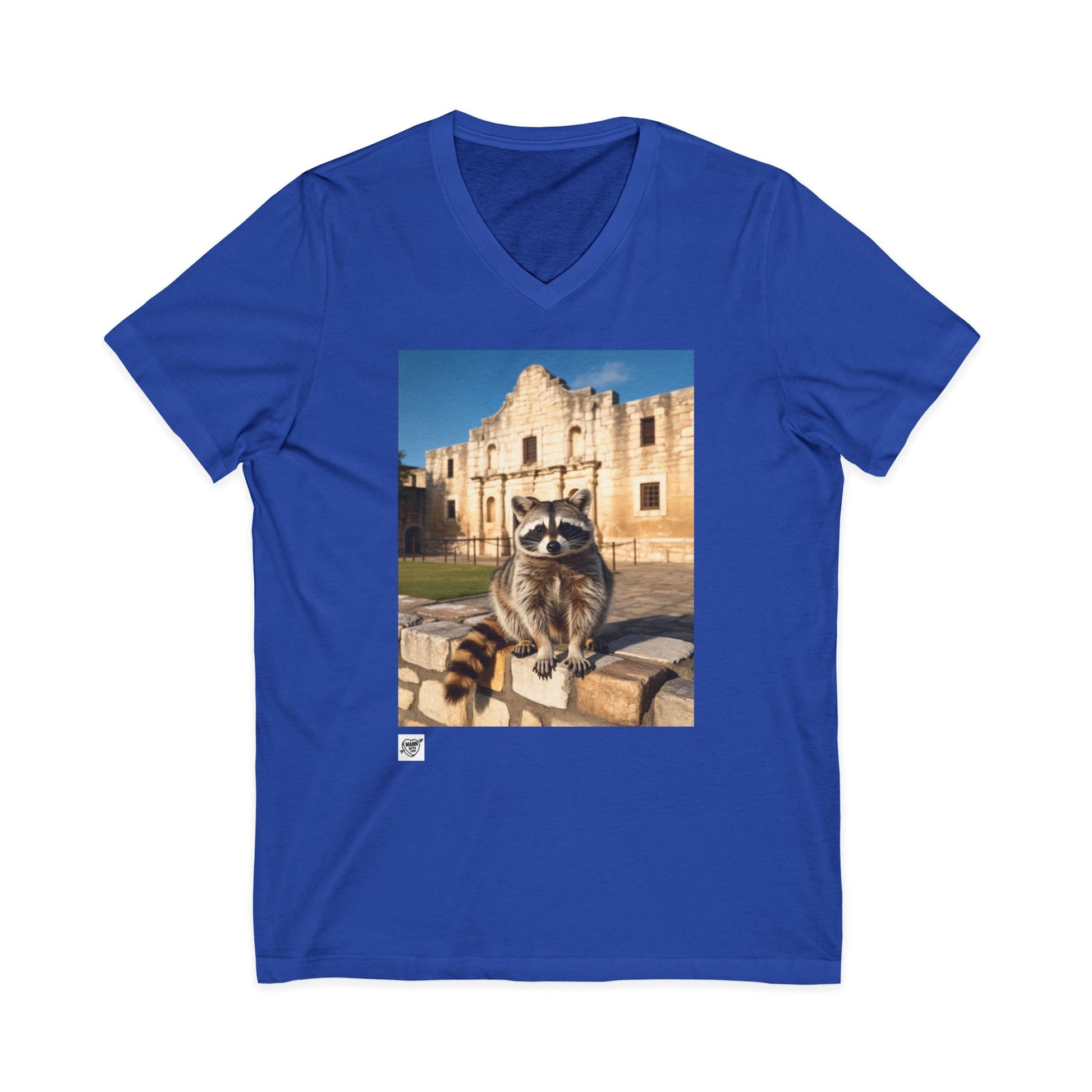Raccoon at the Alamo - V-Neck