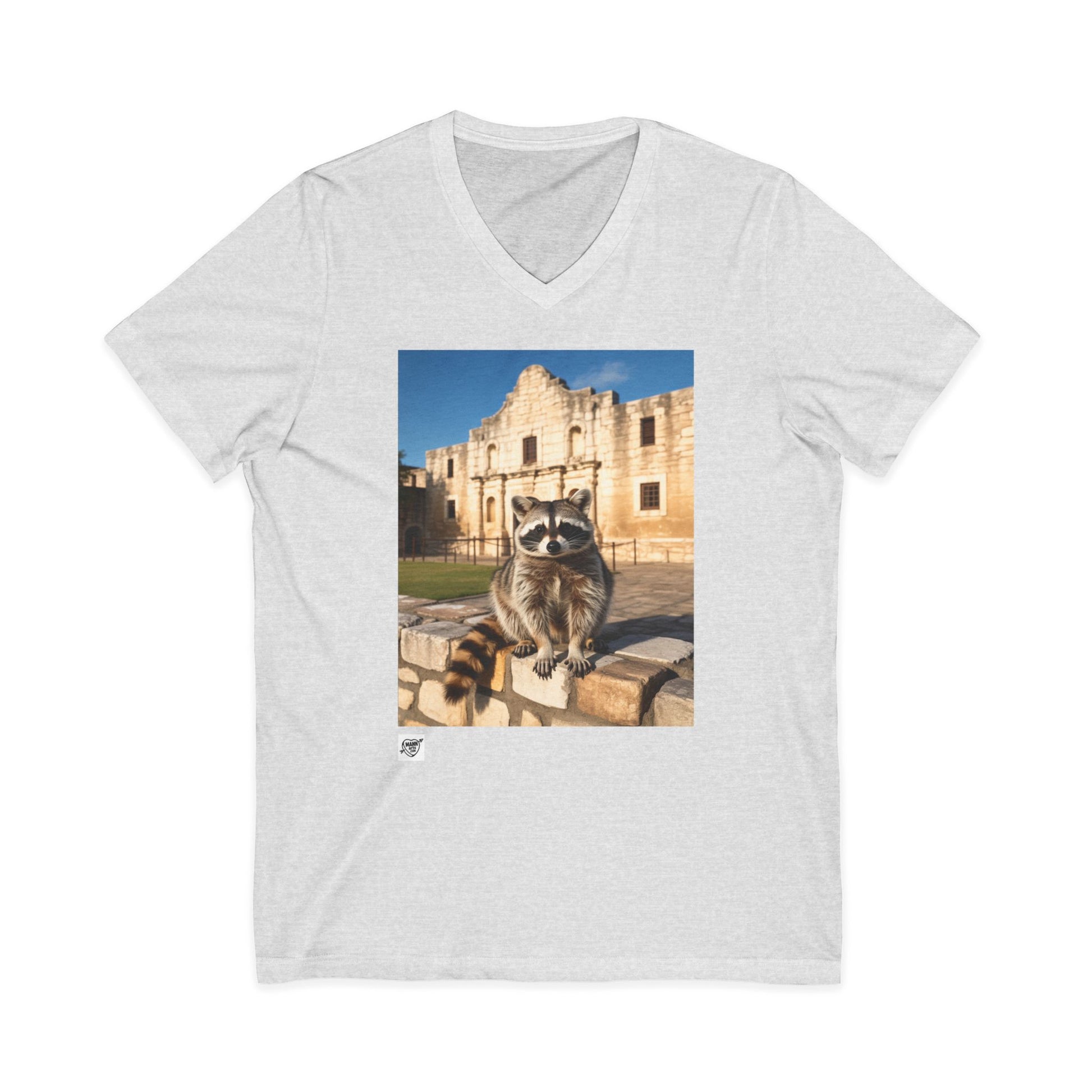 Raccoon at the Alamo - V-Neck