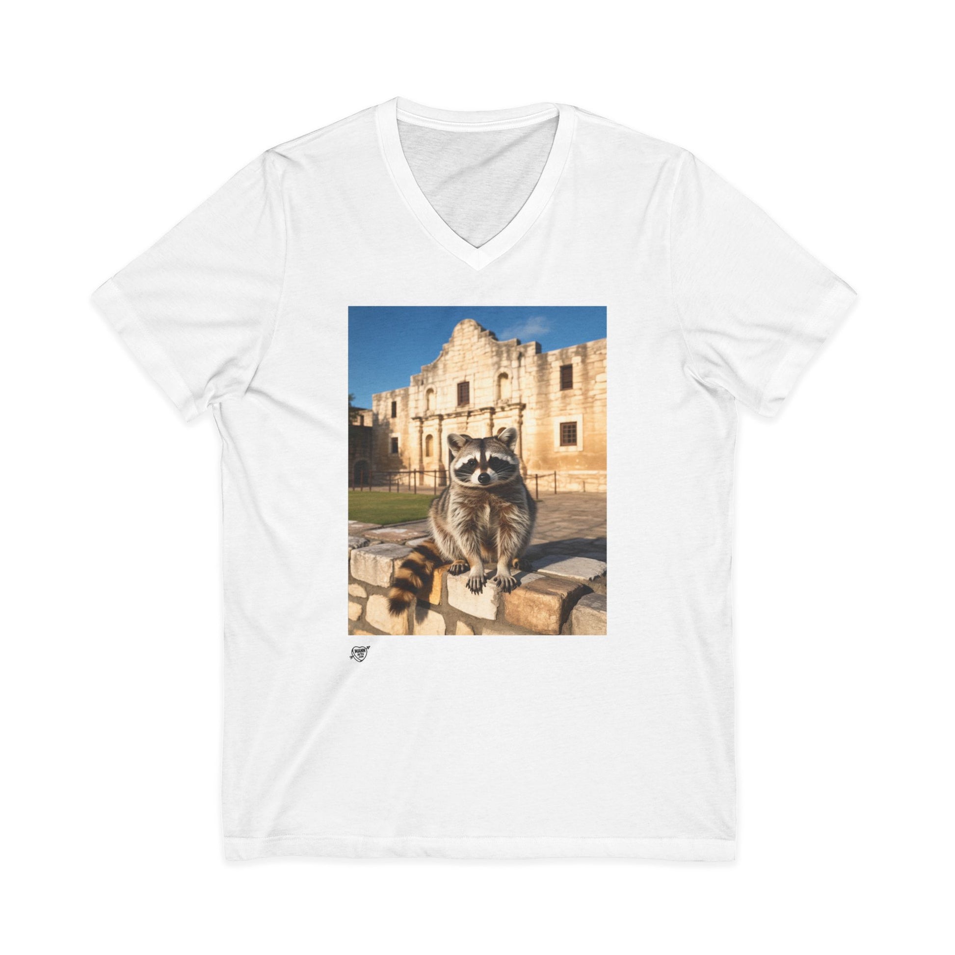 Raccoon at the Alamo - V-Neck