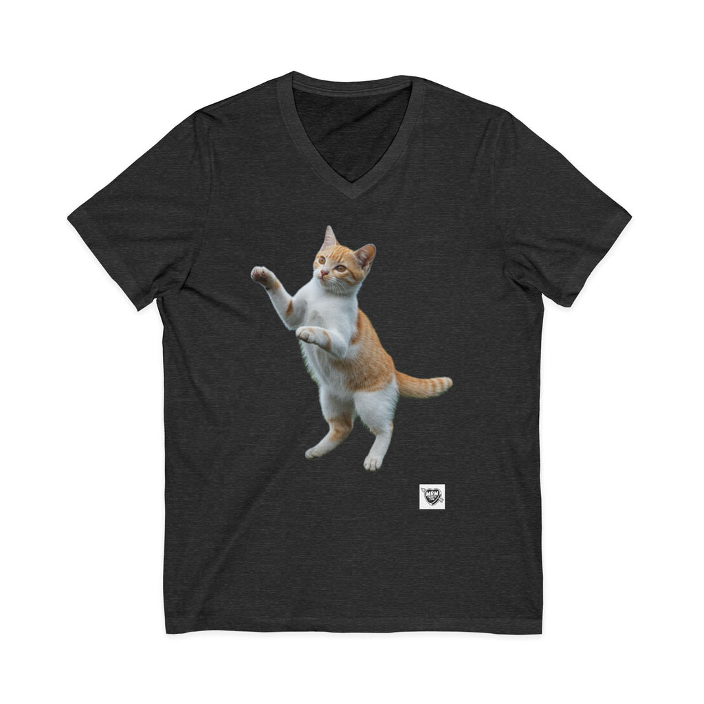 Dancing Ginger Cat - V-Neck
