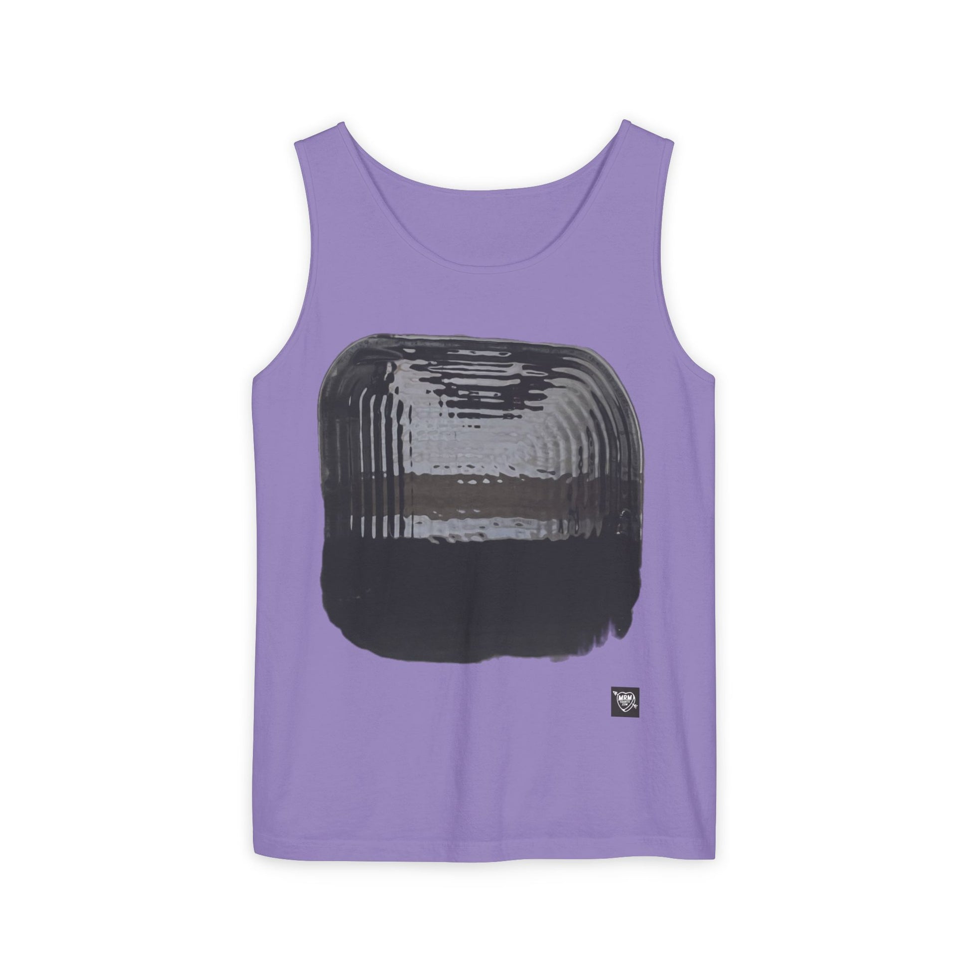 Abstract Ink Square - Tank Top — Minimalist Monochrome Graphic