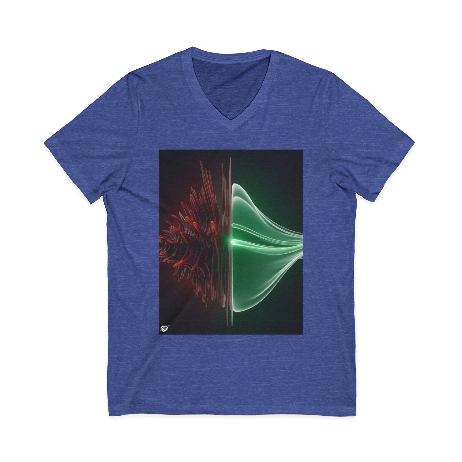 Split Frequency Abstract Soundwave - 5 -  V-Neck
