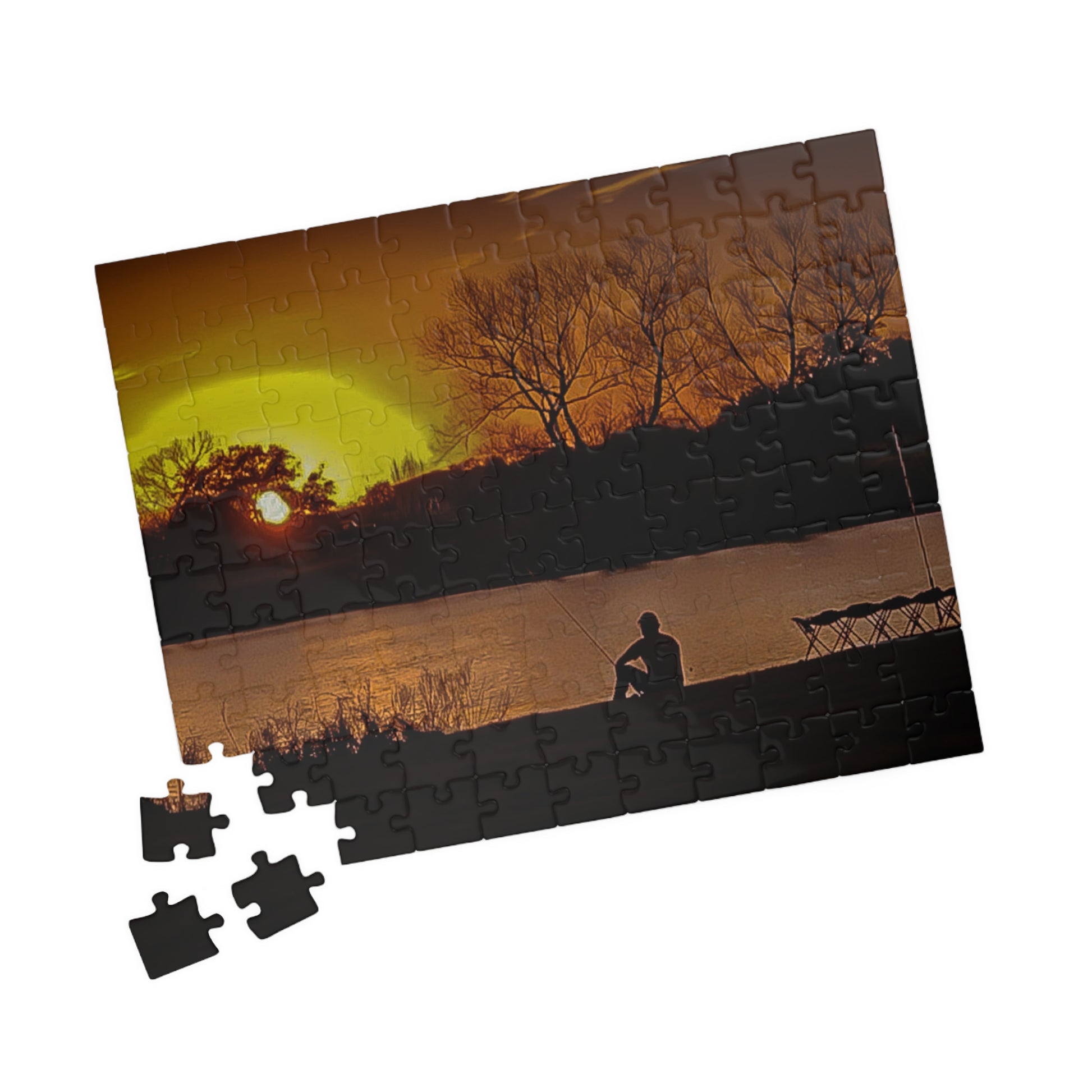 Fishing in the sundown of Austin - Puzzle - 110, 252, 520, 1014