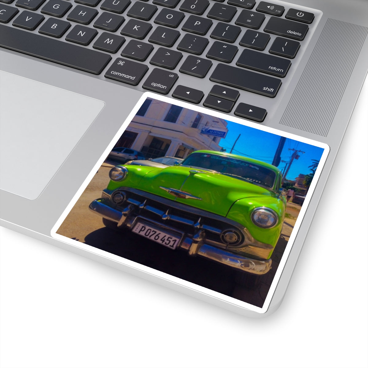 Retro Cuba Classic Green Vintage Car - Sticker