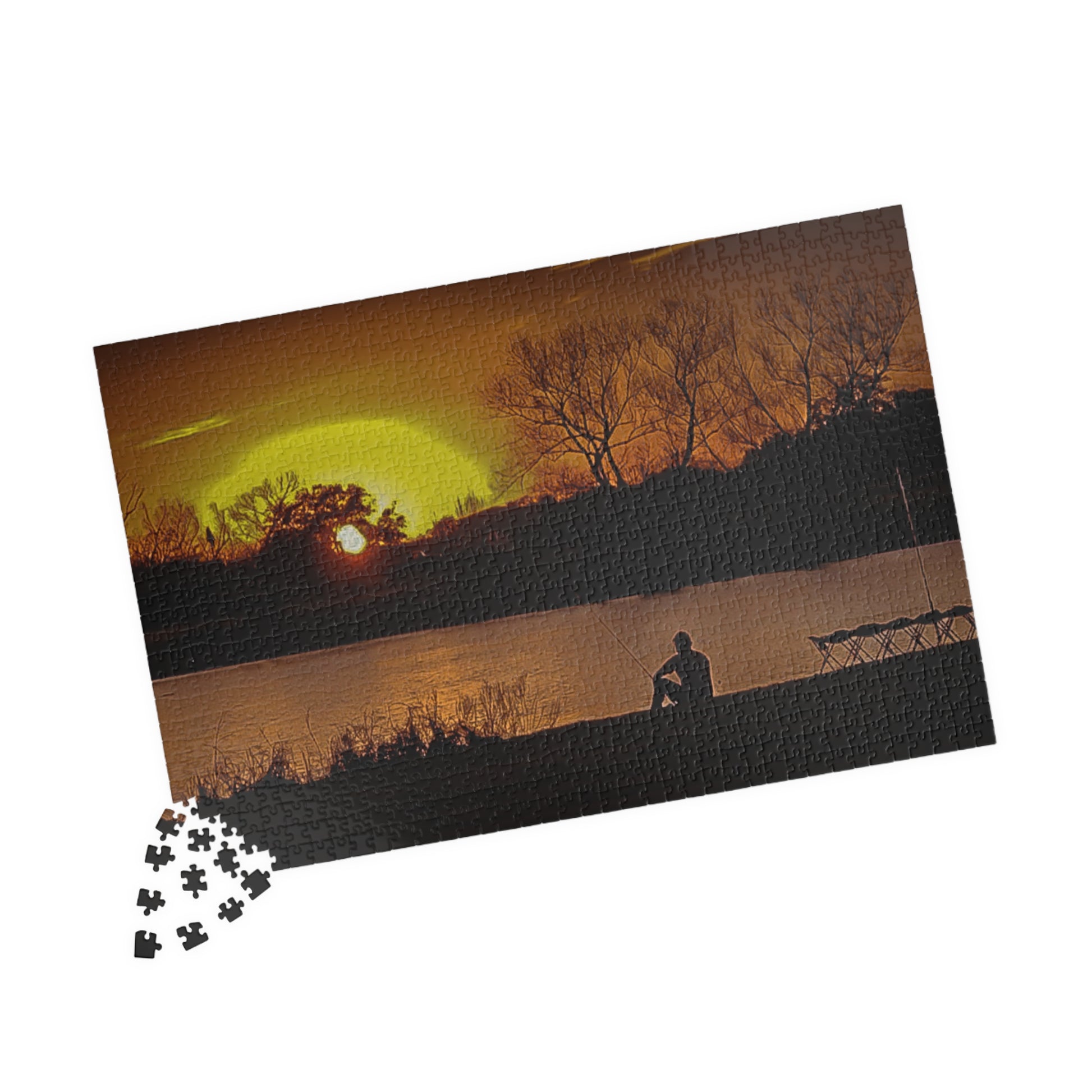 Fishing in the sundown of Austin - Puzzle - 110, 252, 520, 1014