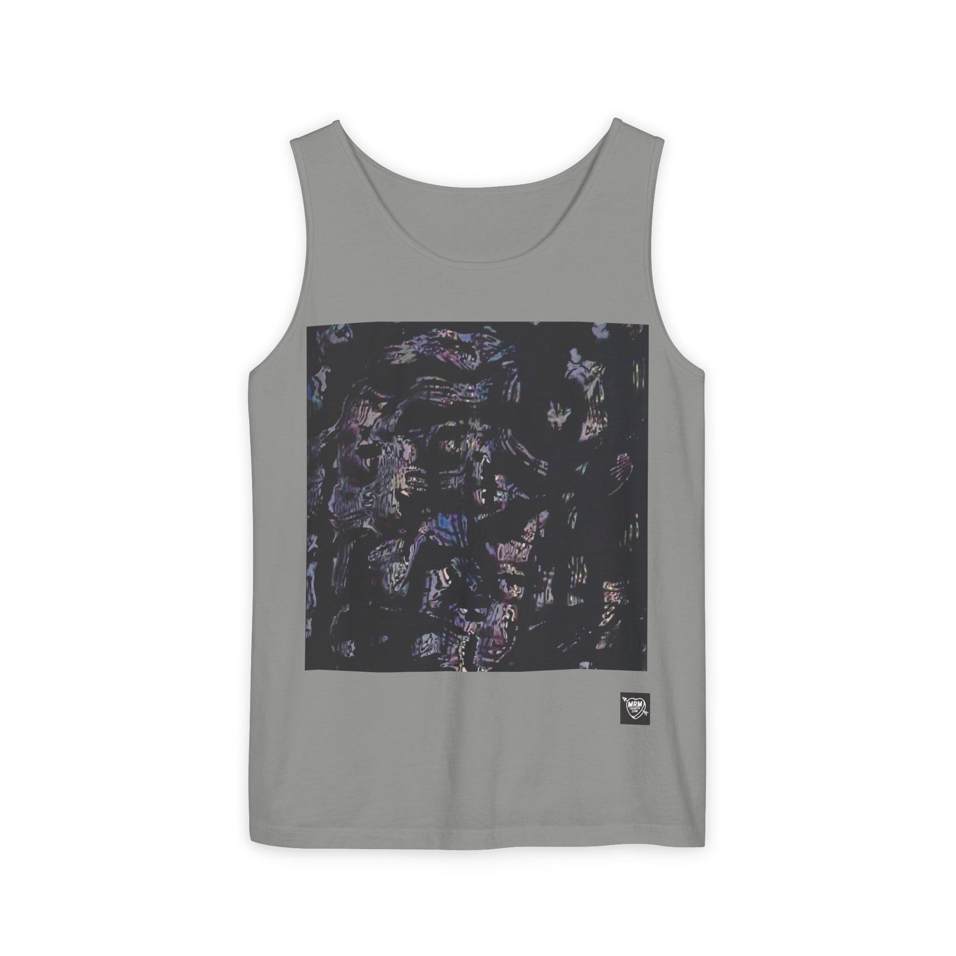 Abstract Nightscape Tank Top — Dark Marble Graphic Vest
