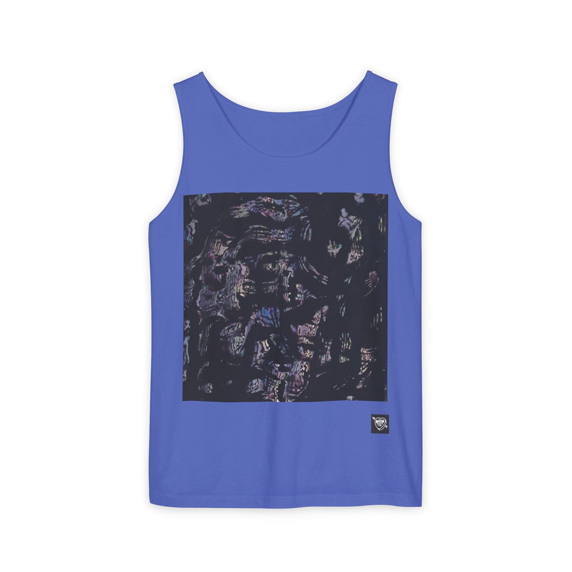 Abstract Nightscape Tank Top — Dark Marble Graphic Vest