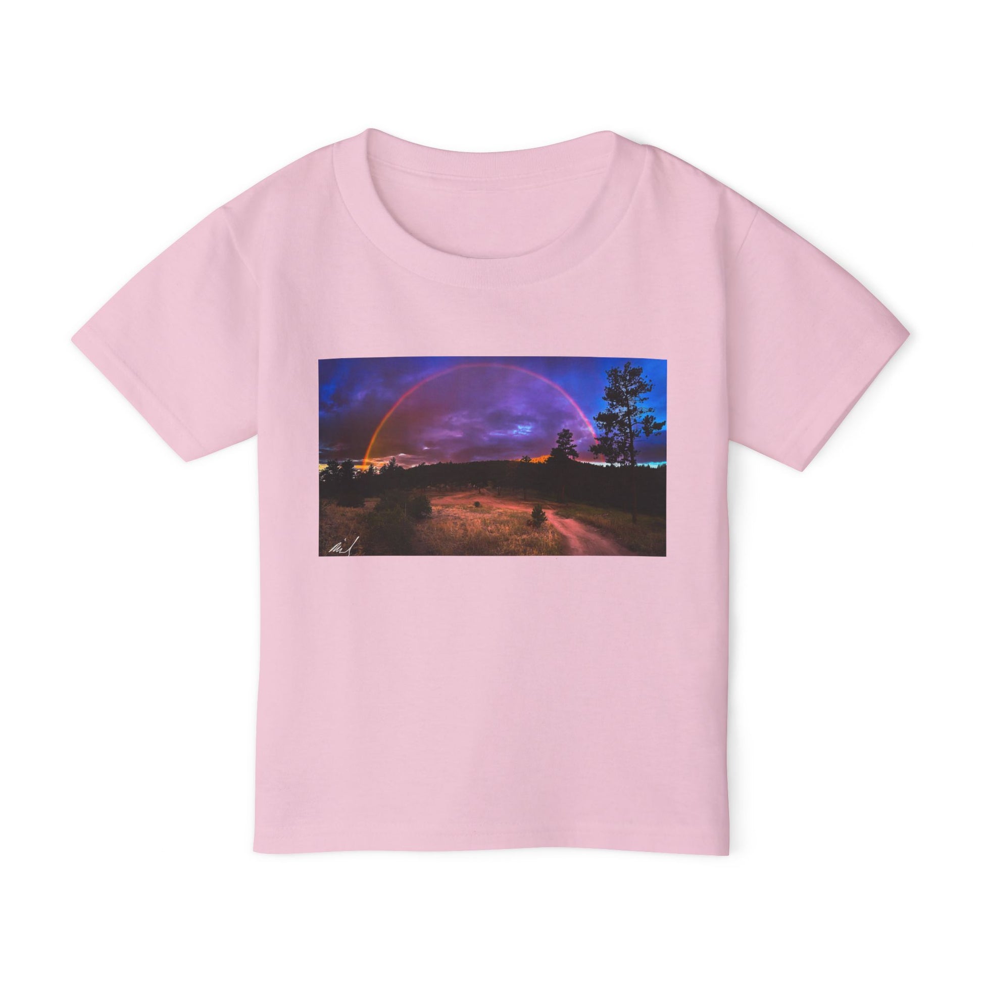 Kid Whimsical Toddler T-Shirt with Colorful Rainbow Design, Perfect for Birthdays, Playdates, and Everyday Fun, Kids Gift, Toddler Apparel