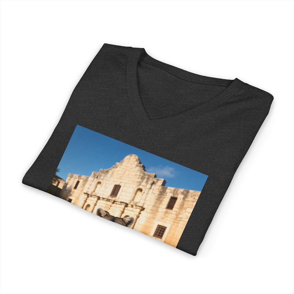 Raccoon at the Alamo - V-Neck