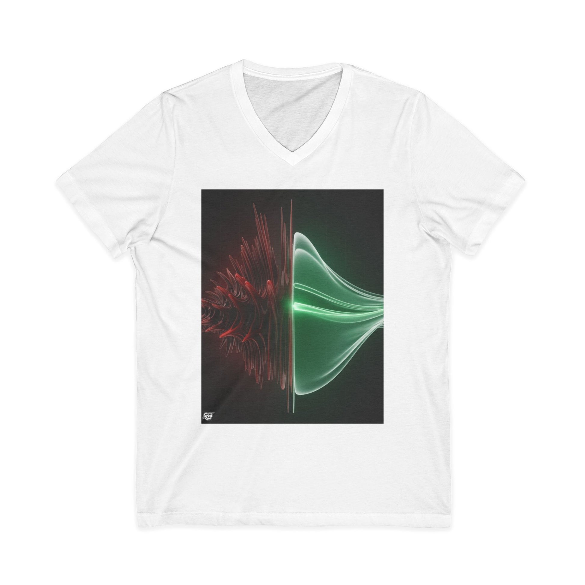 Split Frequency Abstract Soundwave - 5 -  V-Neck