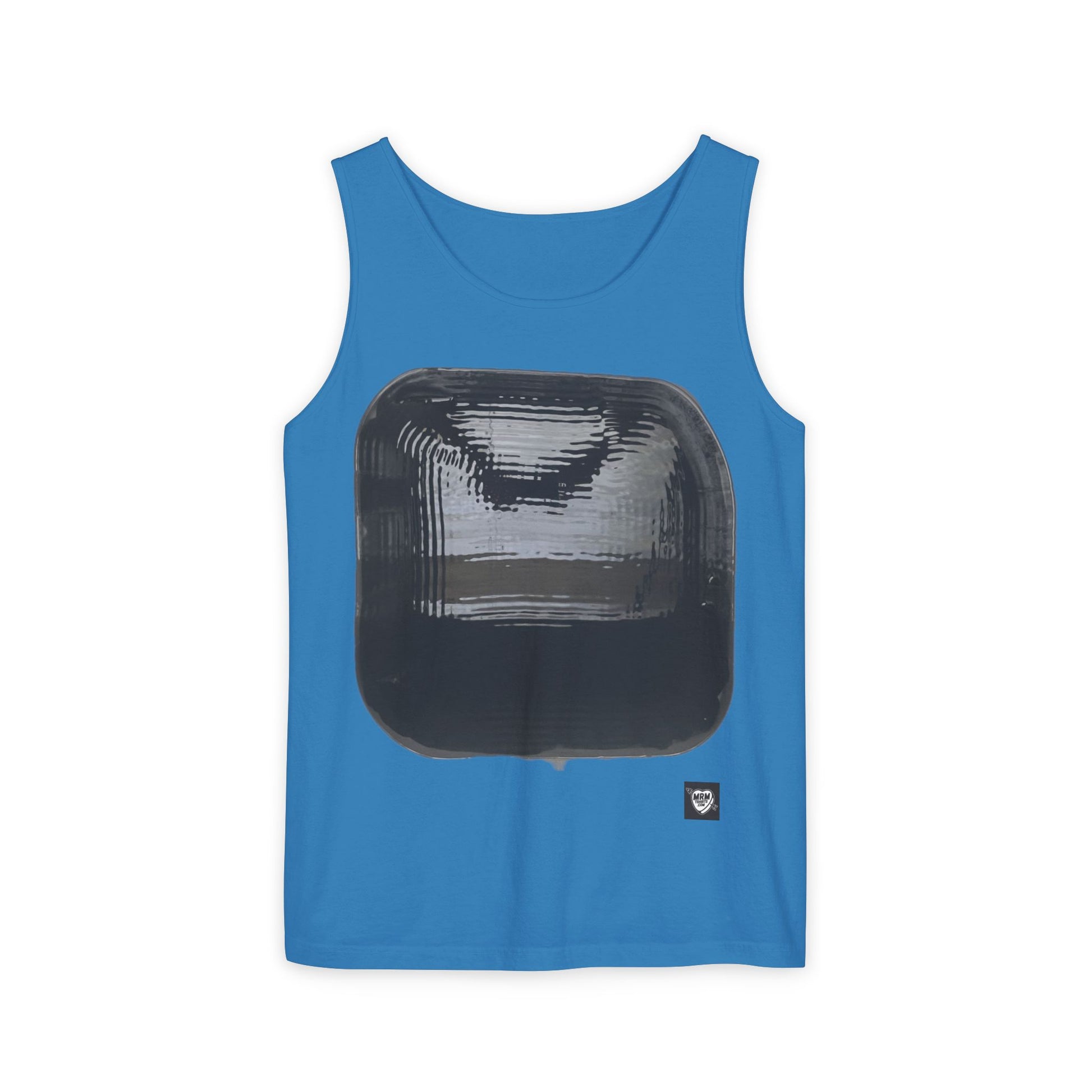 Abstract Black Square - Tank Top — Minimalist Graphic Art Tee