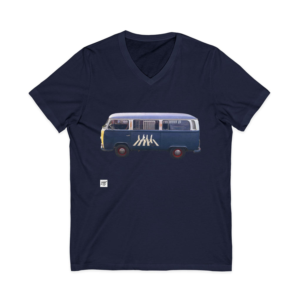 The Beatles on a VW  -  V-Neck