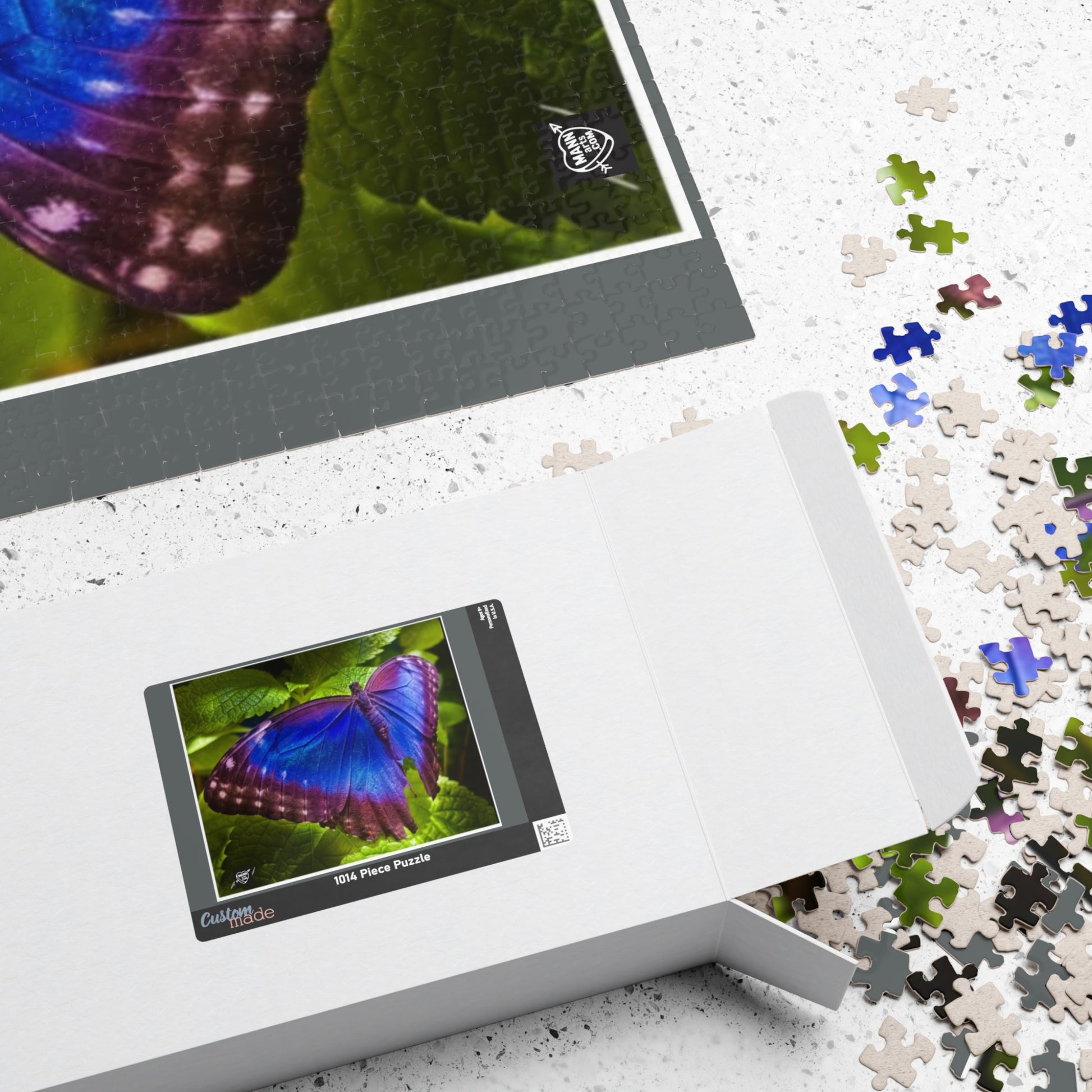 Costa Rica Blue Morpho (Morpho peleides) Famous - Puzzle Art - 110 to 1014