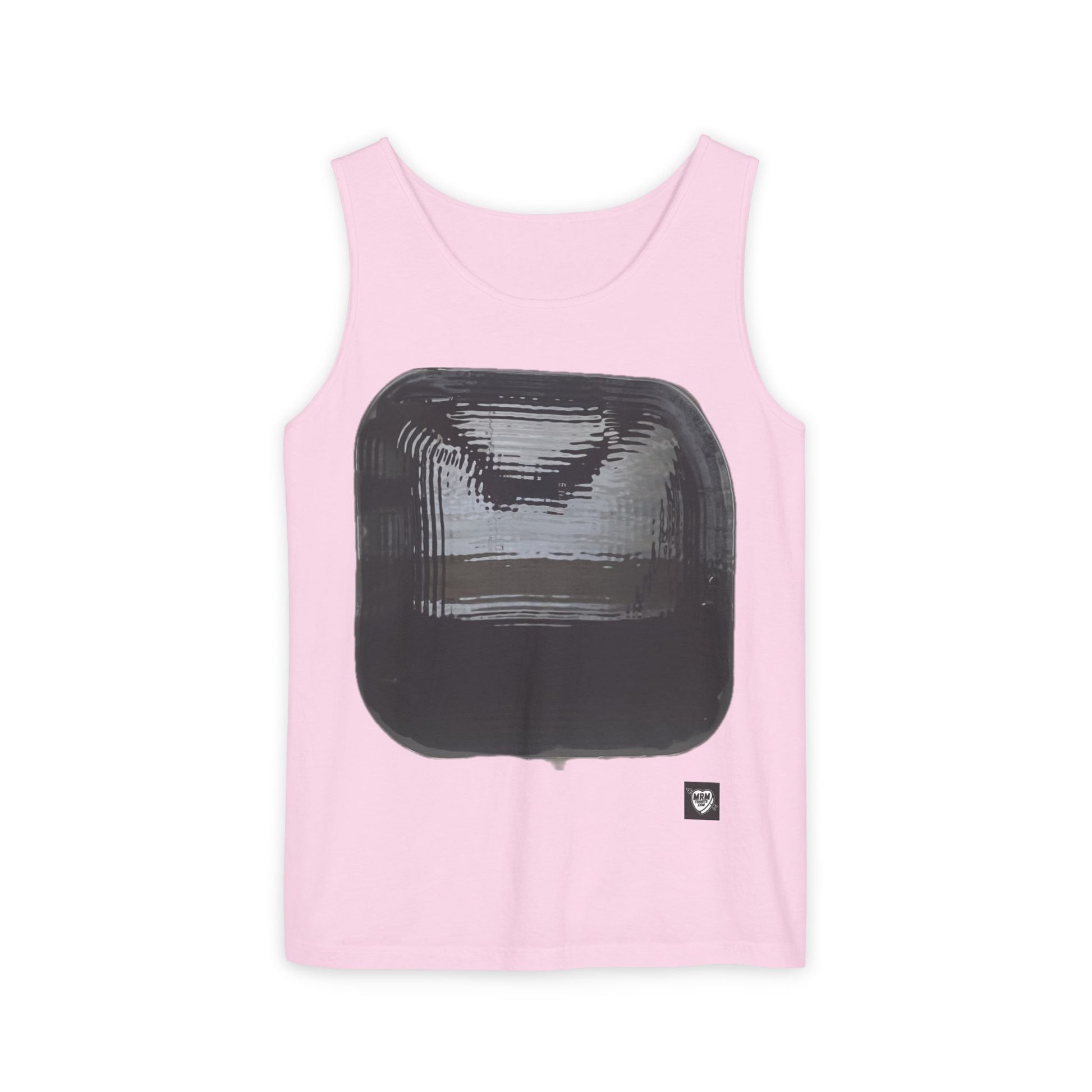 Abstract Black Square - Tank Top — Minimalist Graphic Art Tee