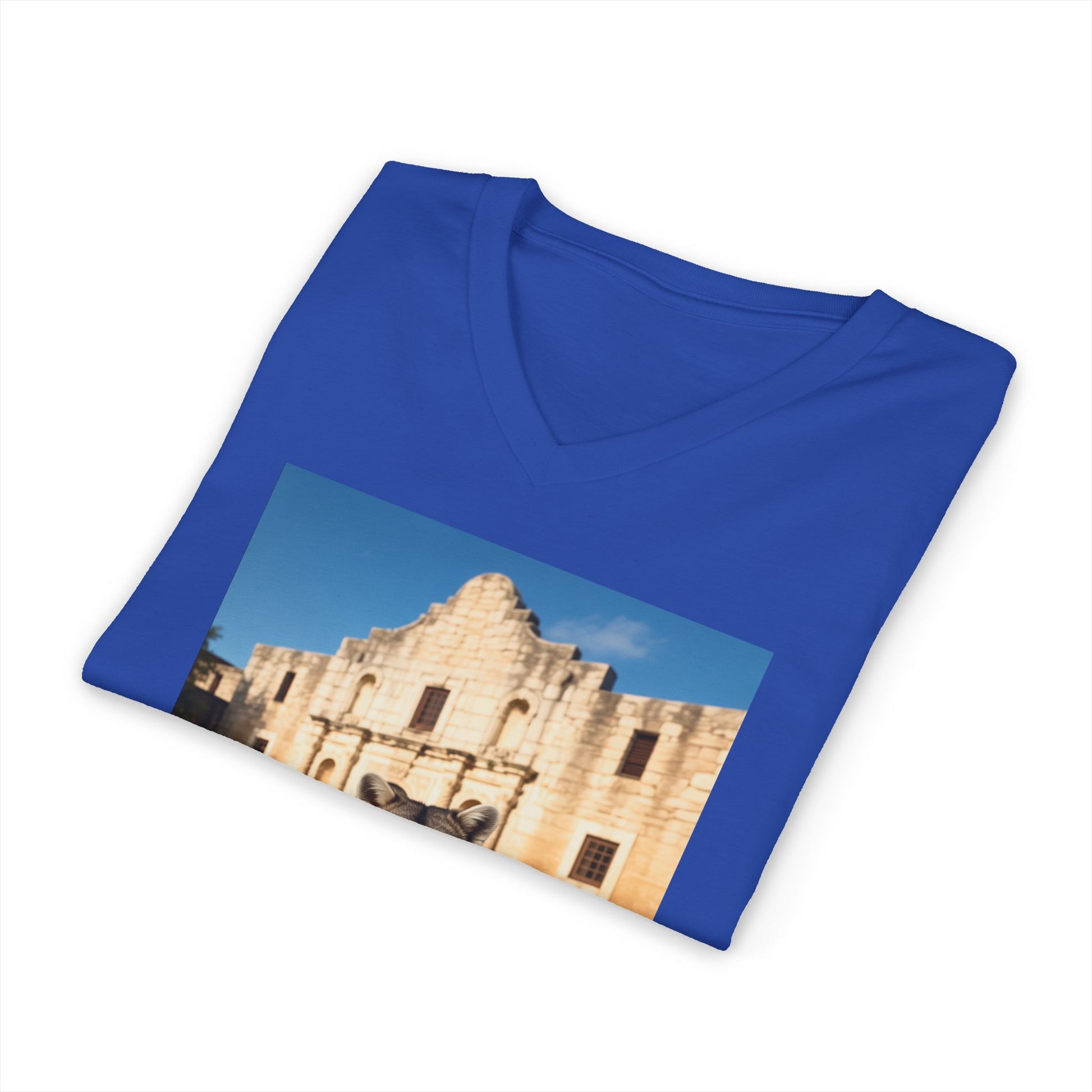 Raccoon at the Alamo - V-Neck