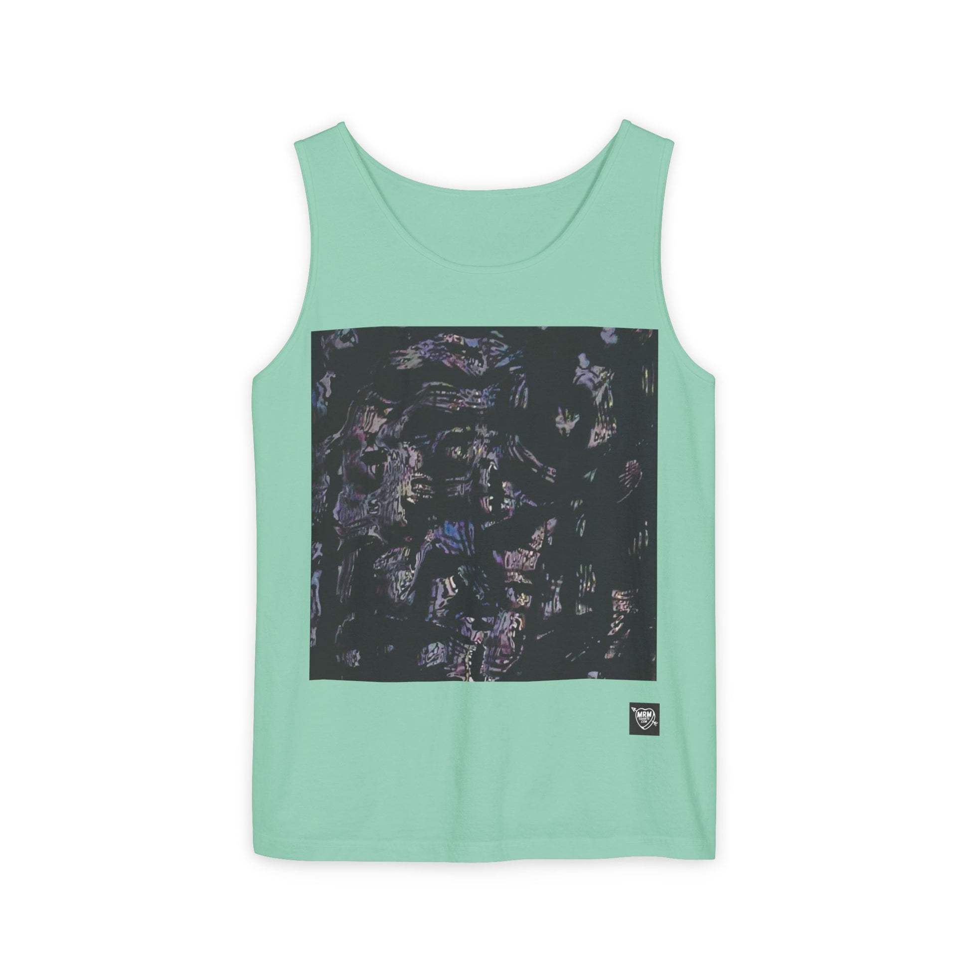 Abstract Nightscape Tank Top — Dark Marble Graphic Vest