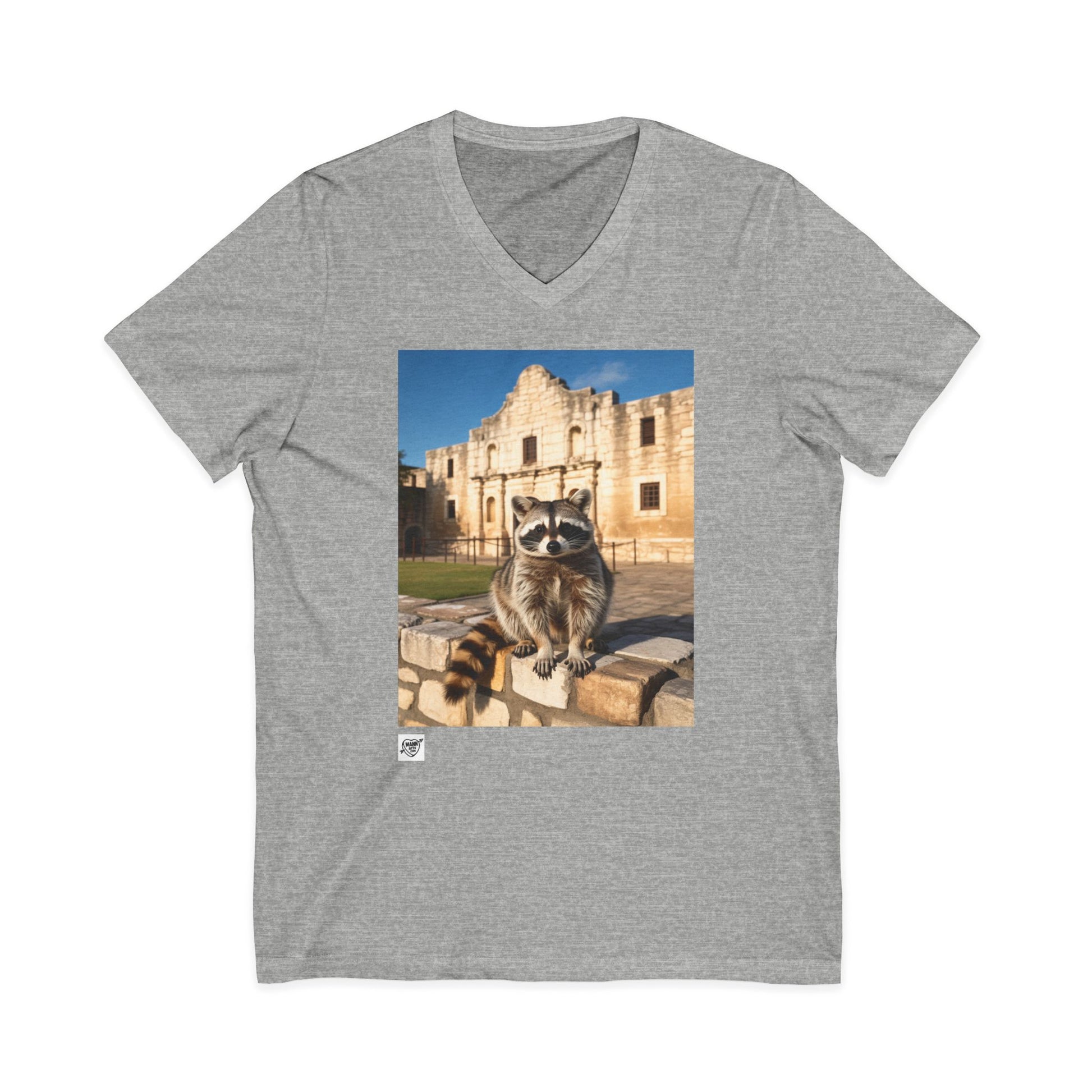 Raccoon at the Alamo - V-Neck