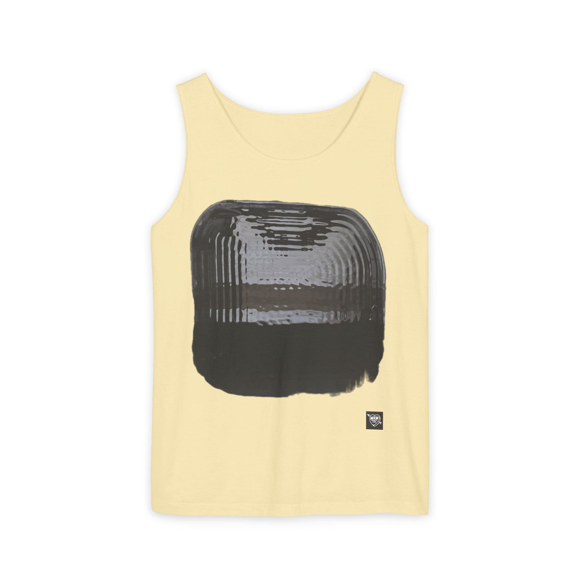Abstract Ink Square - Tank Top — Minimalist Monochrome Graphic