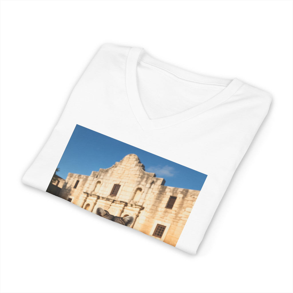 Raccoon at the Alamo - V-Neck