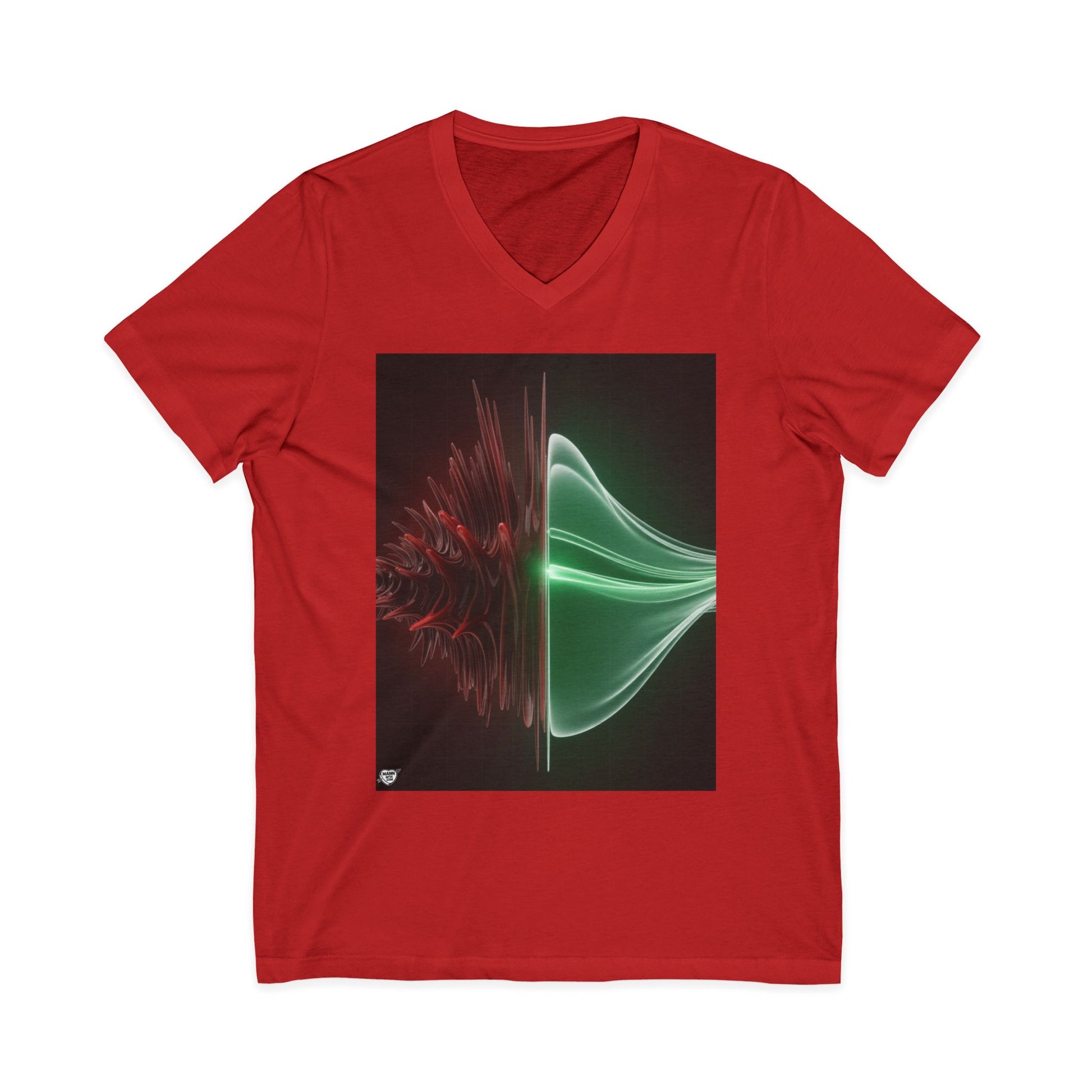 Split Frequency Abstract Soundwave - 5 -  V-Neck
