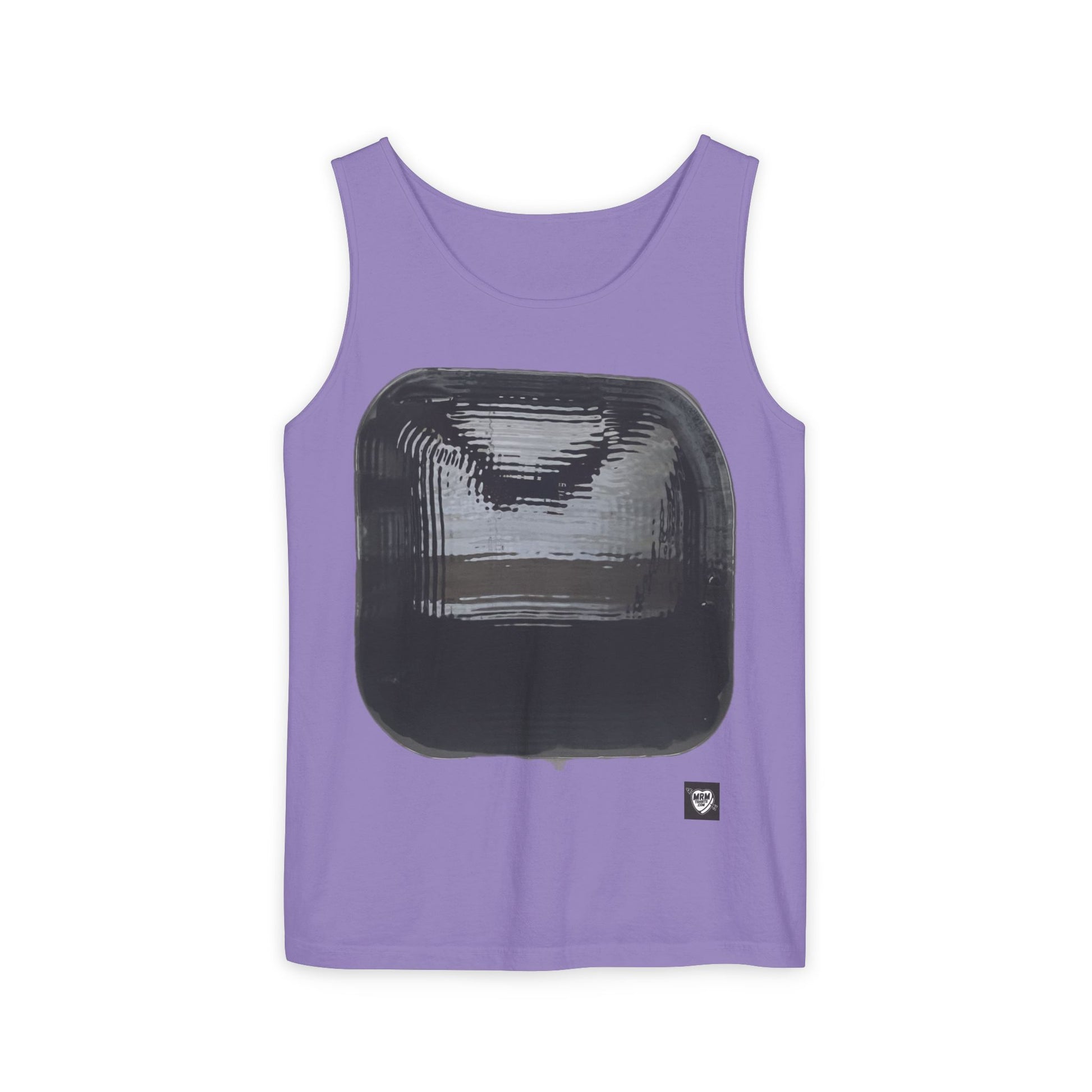 Abstract Black Square - Tank Top — Minimalist Graphic Art Tee