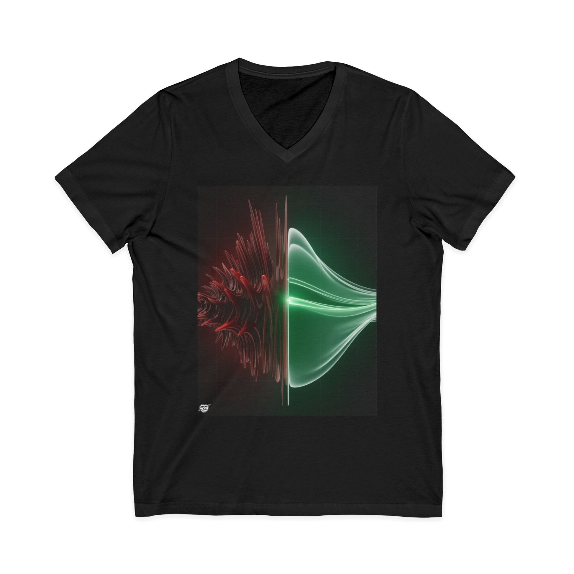 Split Frequency Abstract Soundwave - 5 -  V-Neck
