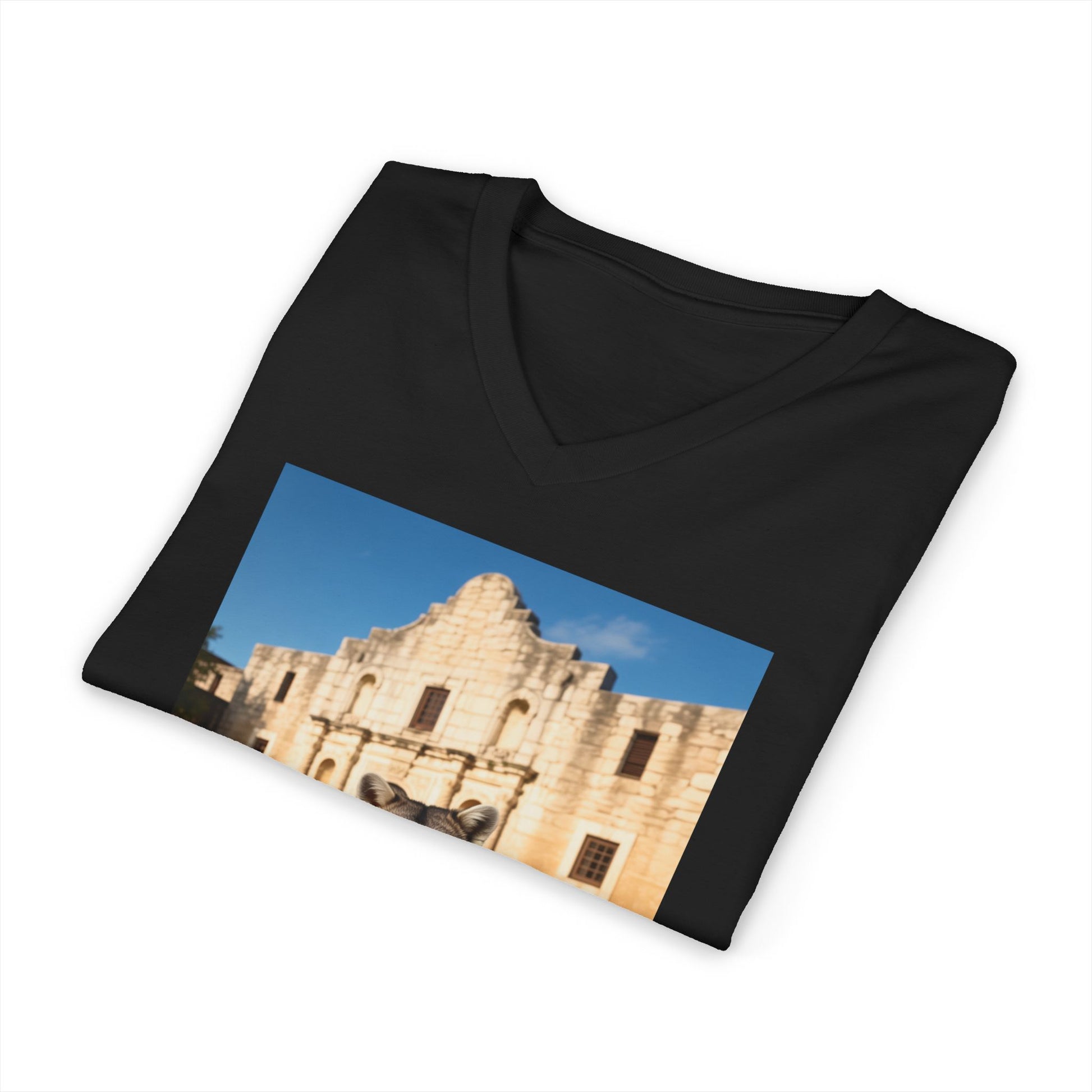 Raccoon at the Alamo - V-Neck