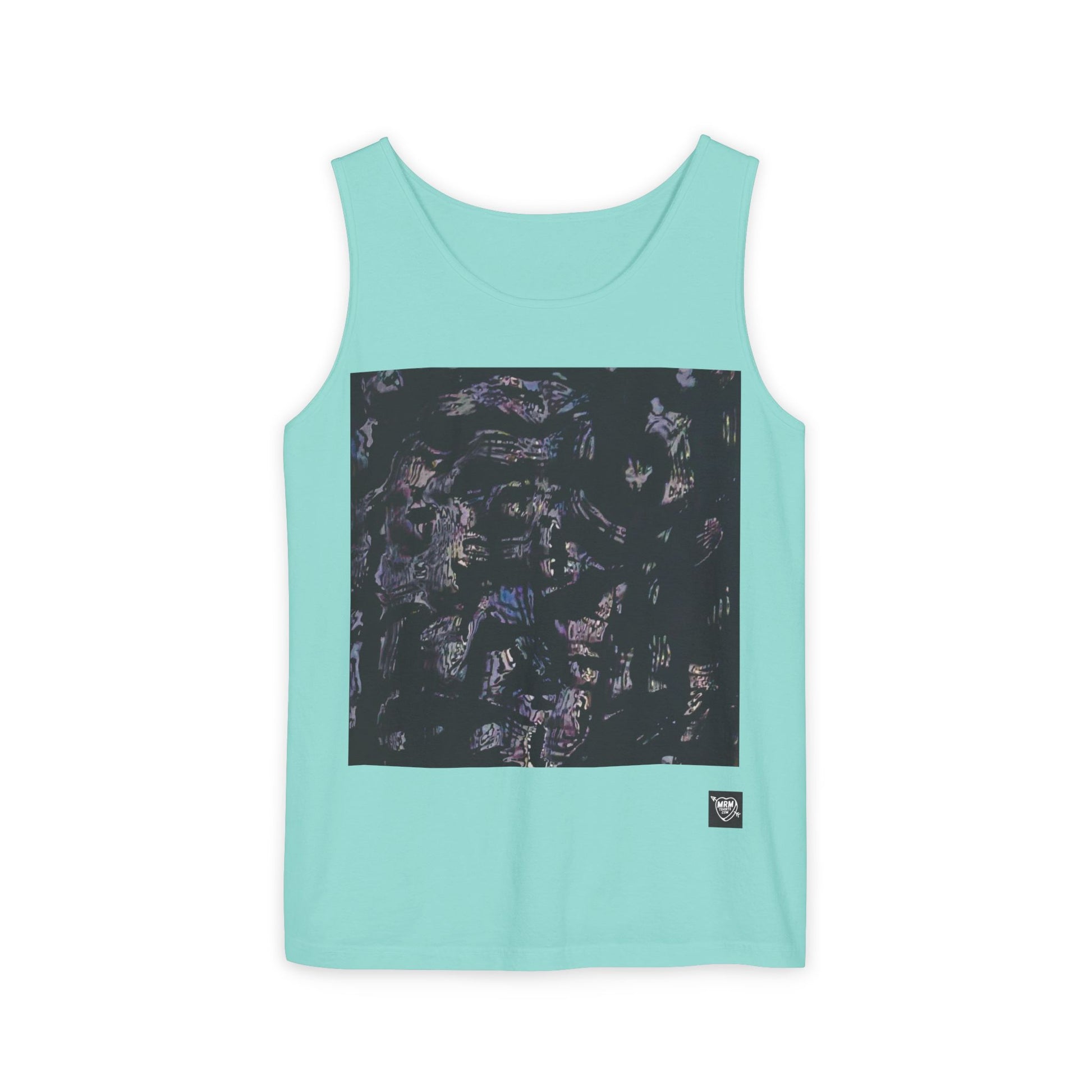 Abstract Nightscape Tank Top — Dark Marble Graphic Vest