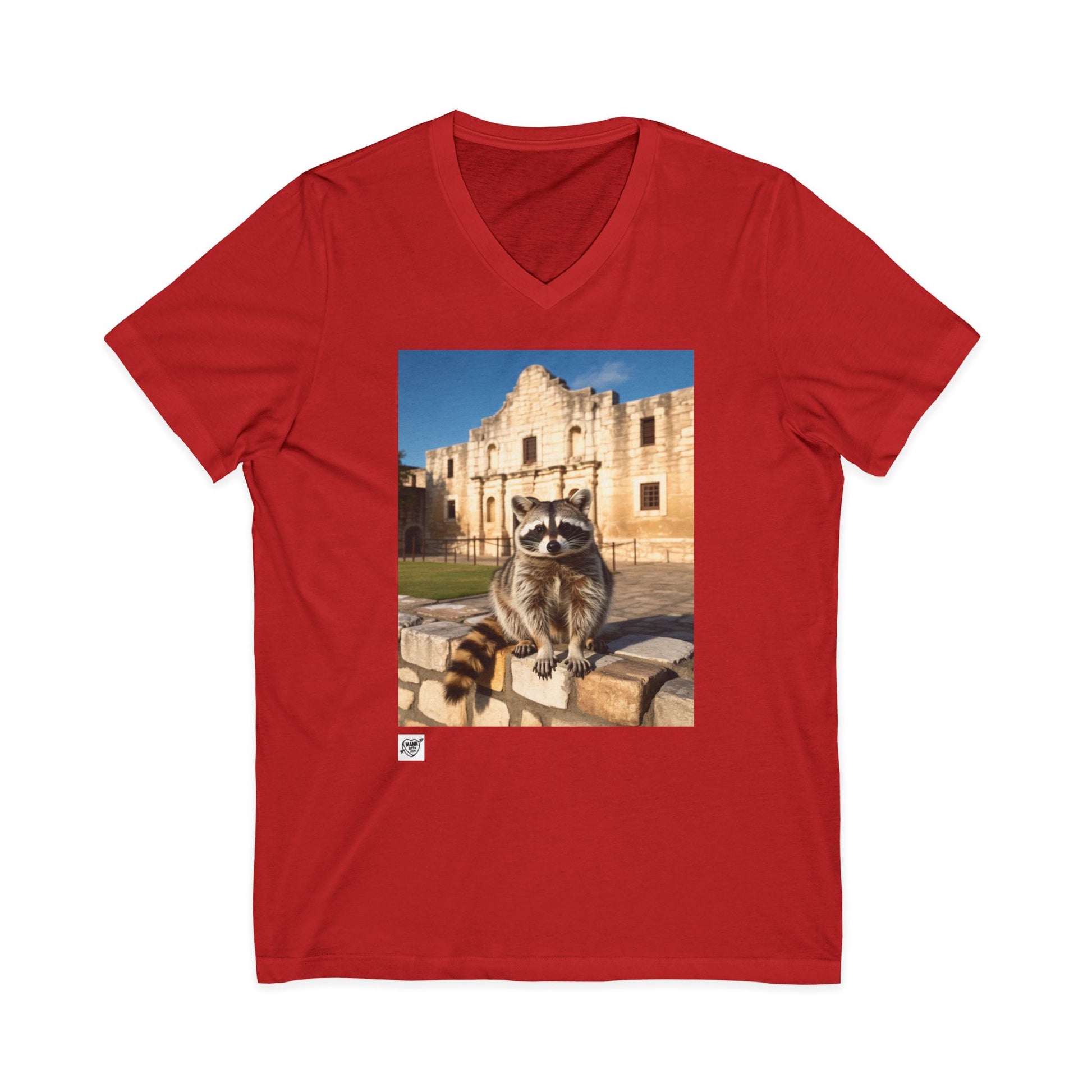 Raccoon at the Alamo - V-Neck
