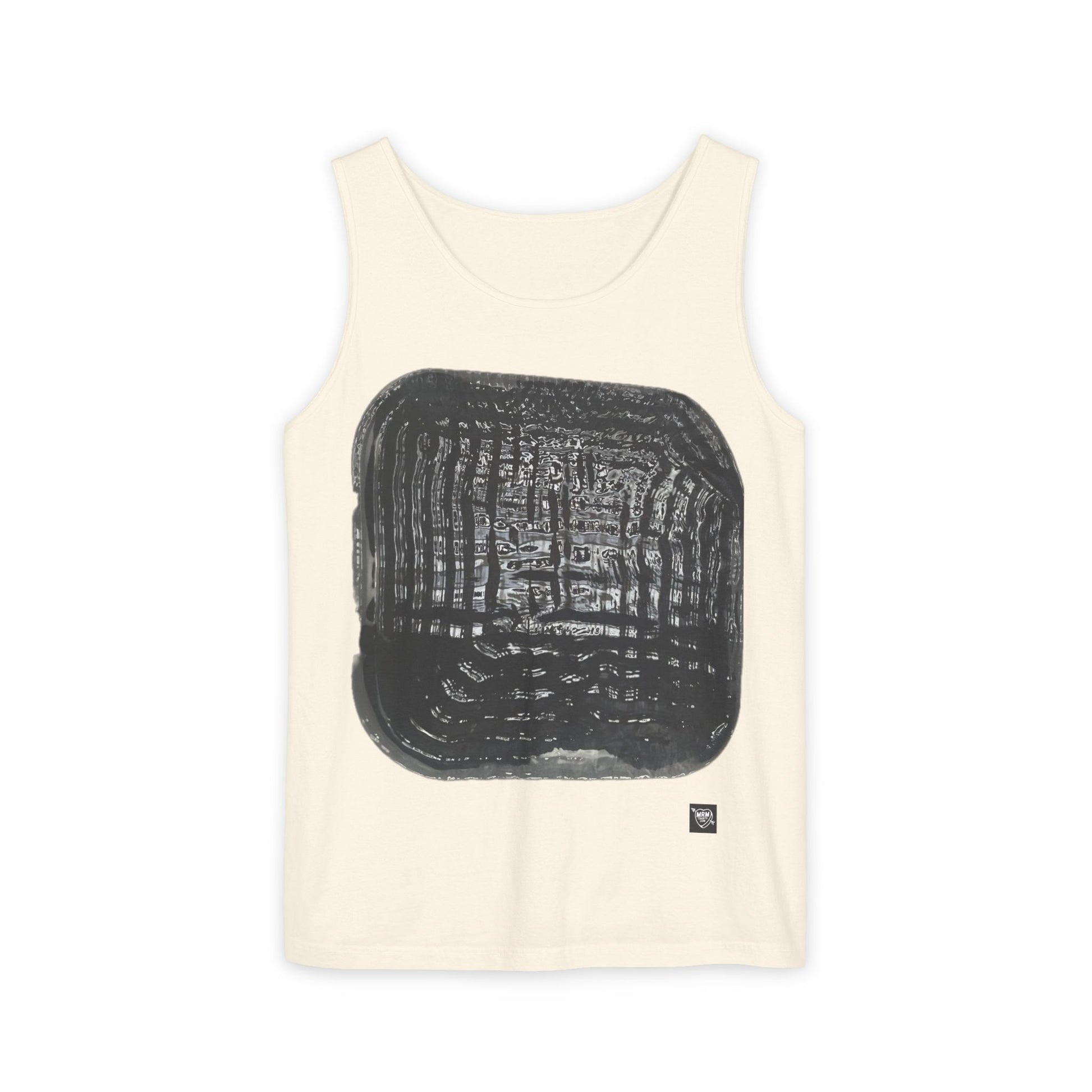 Abstract Black Brushstroke - Tank Top — Minimalist Art Graphic Tank